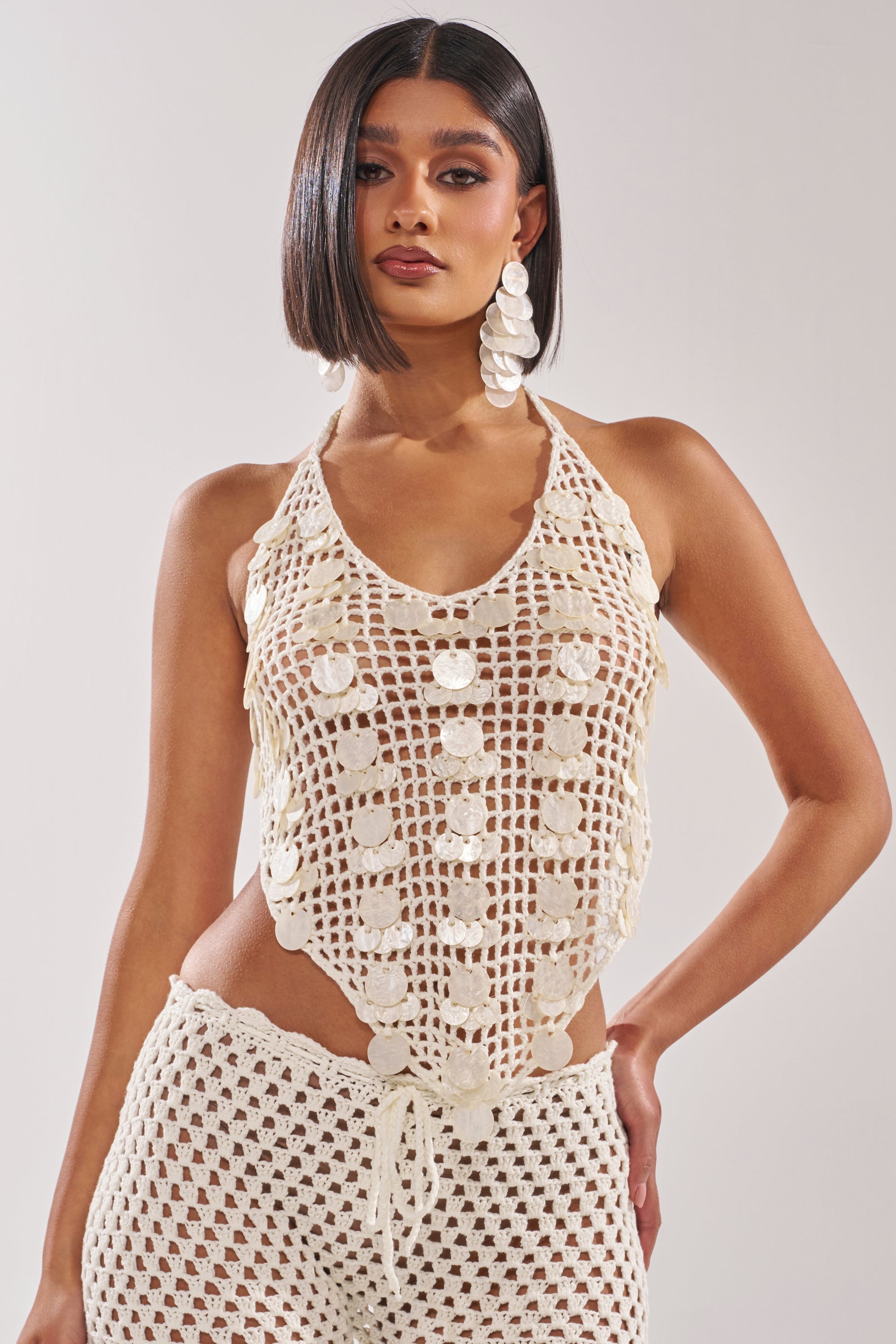 TAKE ME TO THE CLUB CROCHET TANK