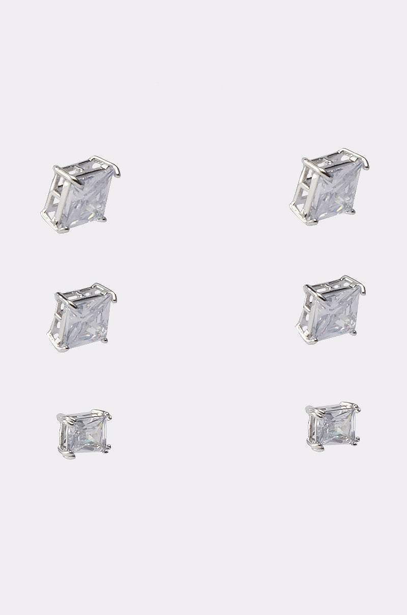 3 PACK STUD EARRING