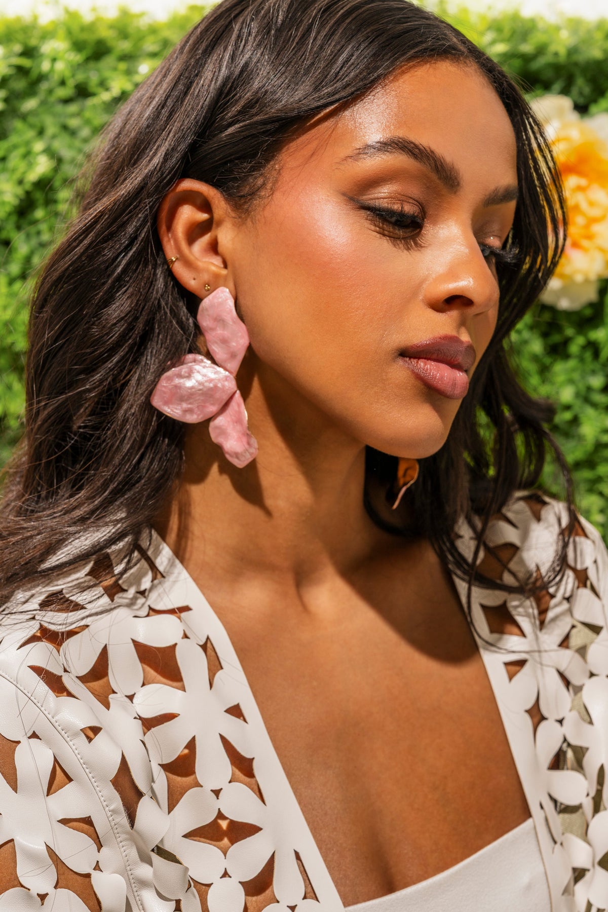 PRETTY IN PINK EARRING