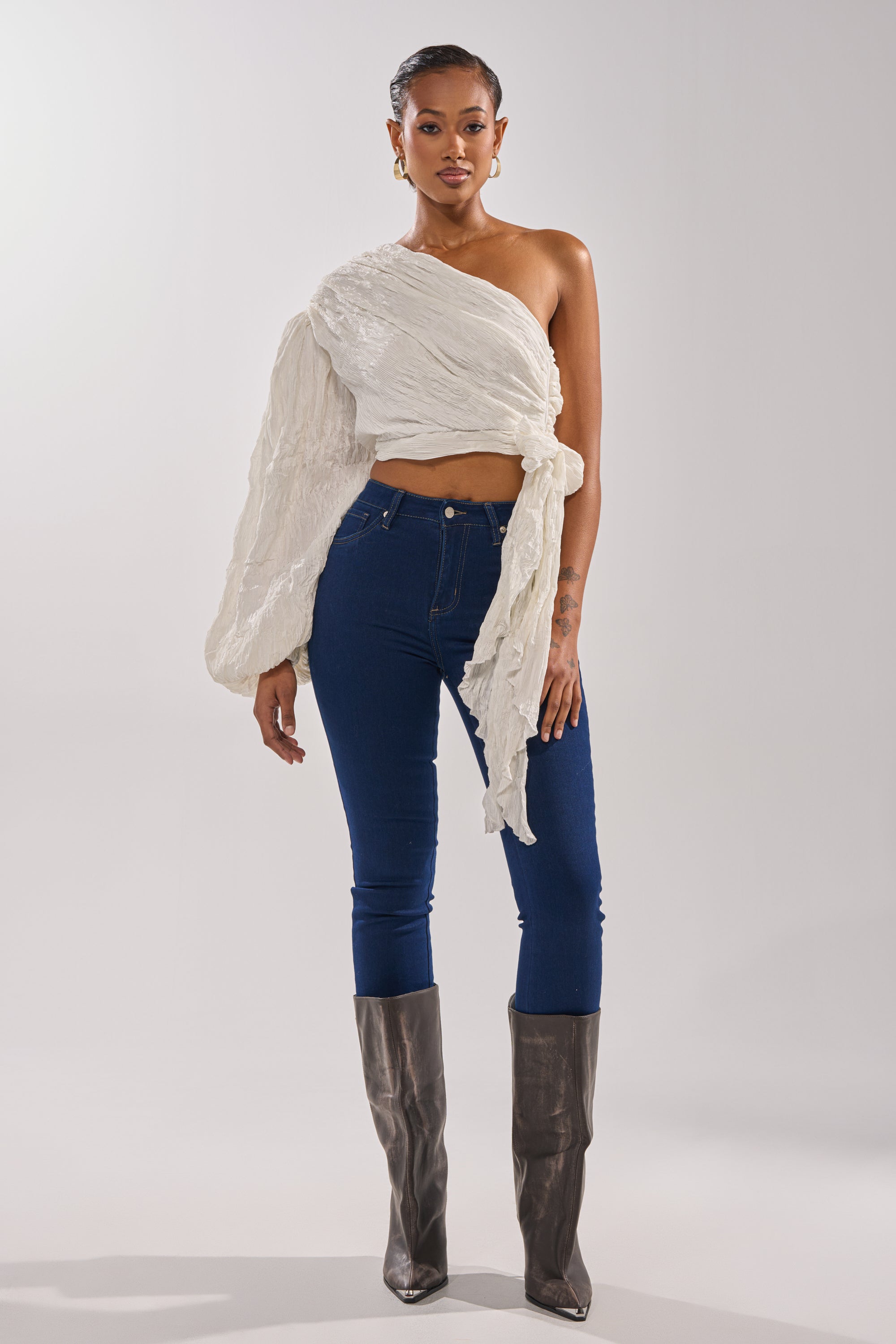 GROOVY BABY SIDE TIE BLOUSE