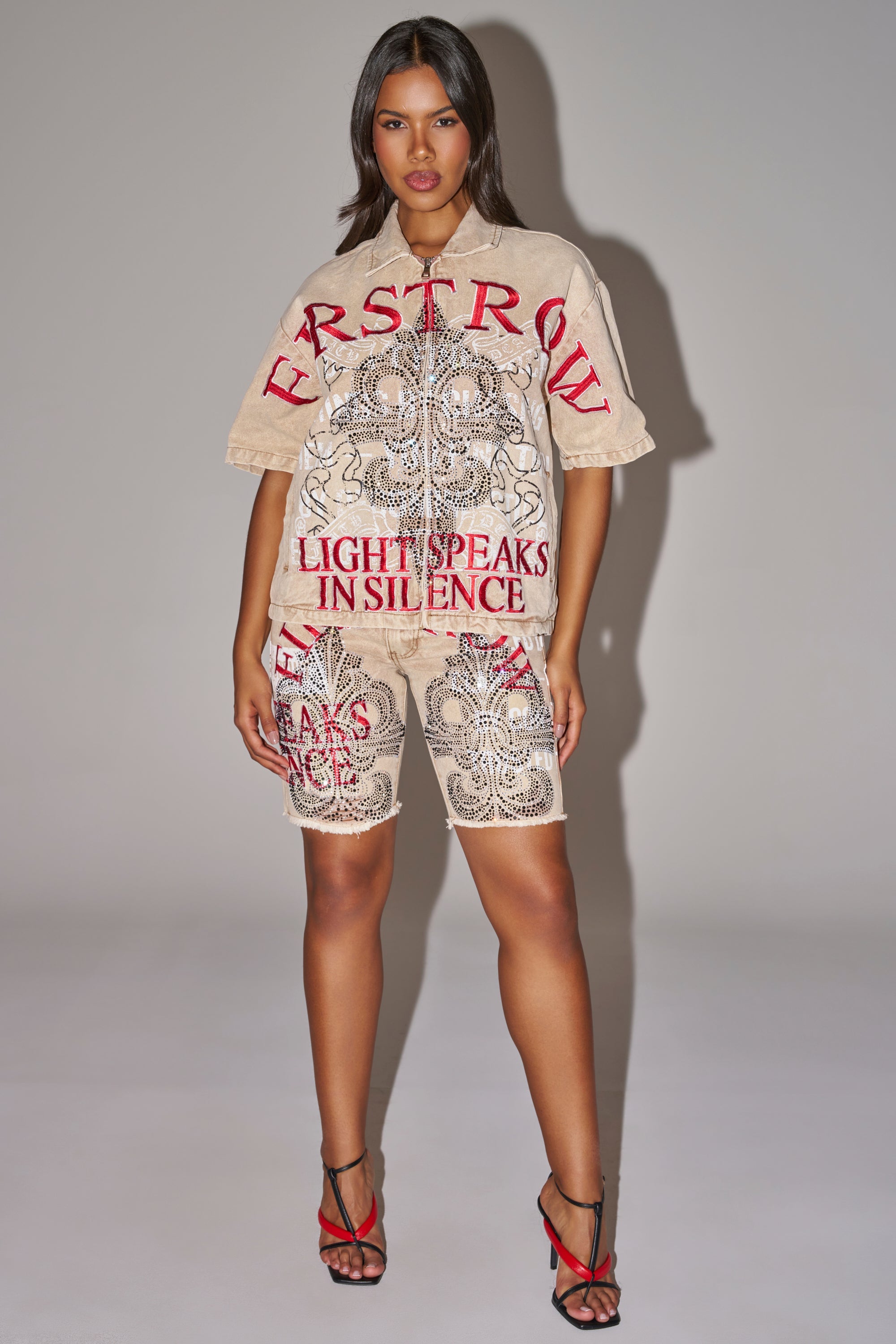 LIGHT SPEAKS IN SILENCE CANVAS SHIRT