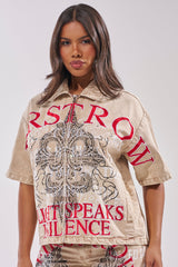 LIGHT SPEAKS IN SILENCE CANVAS SHIRT