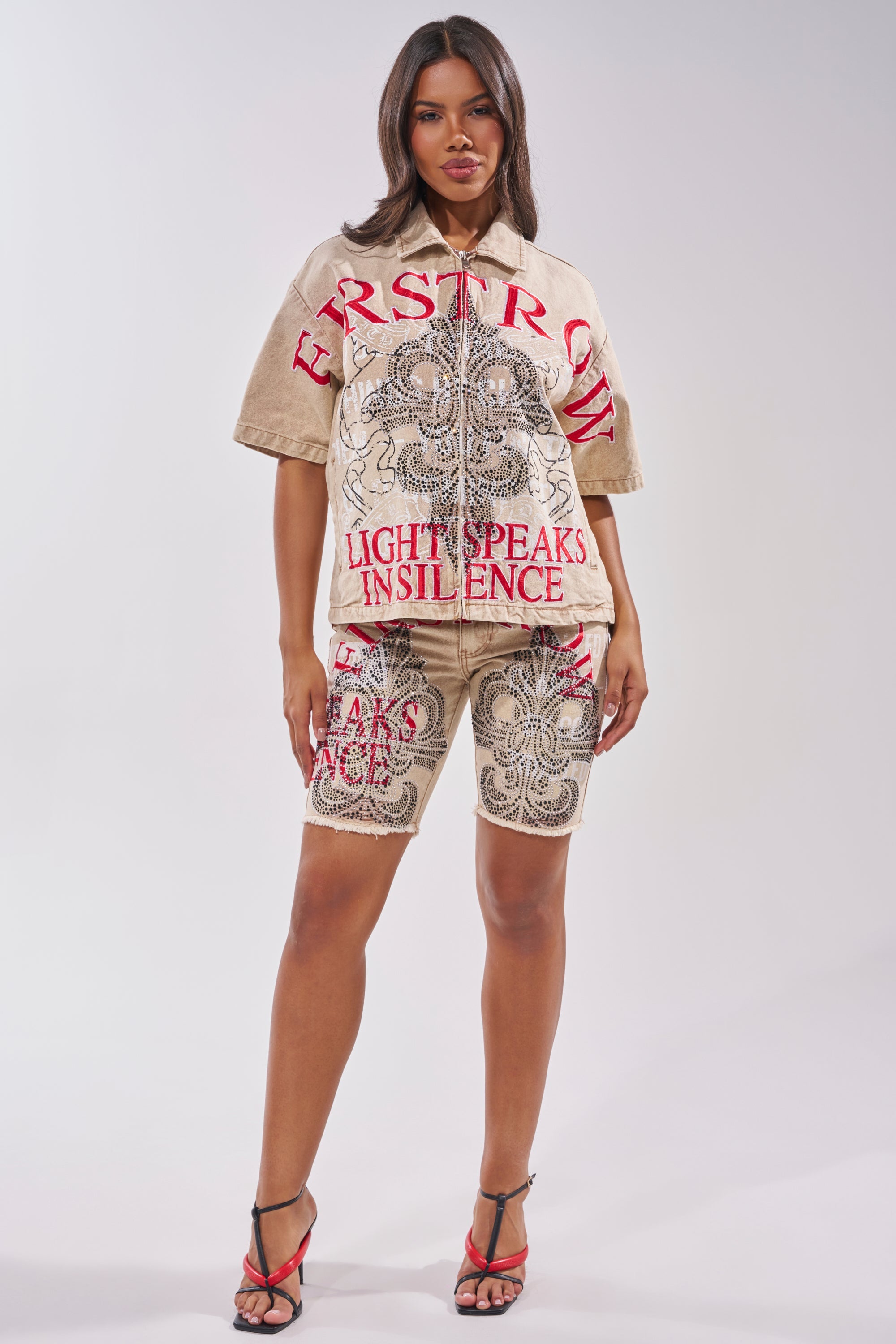 LIGHT SPEAKS IN SILENCE CANVAS SHIRT