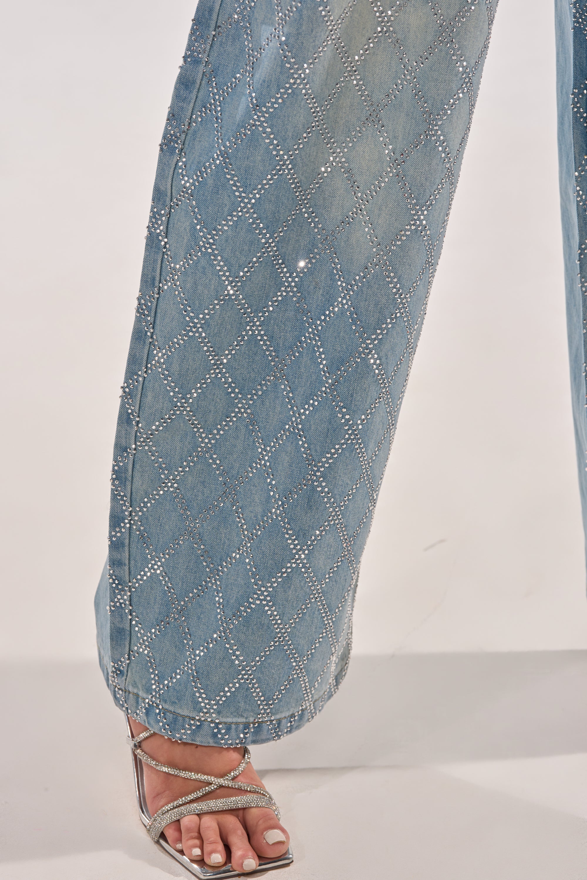 SHINE BRIGHT RHINESTONE DENIM