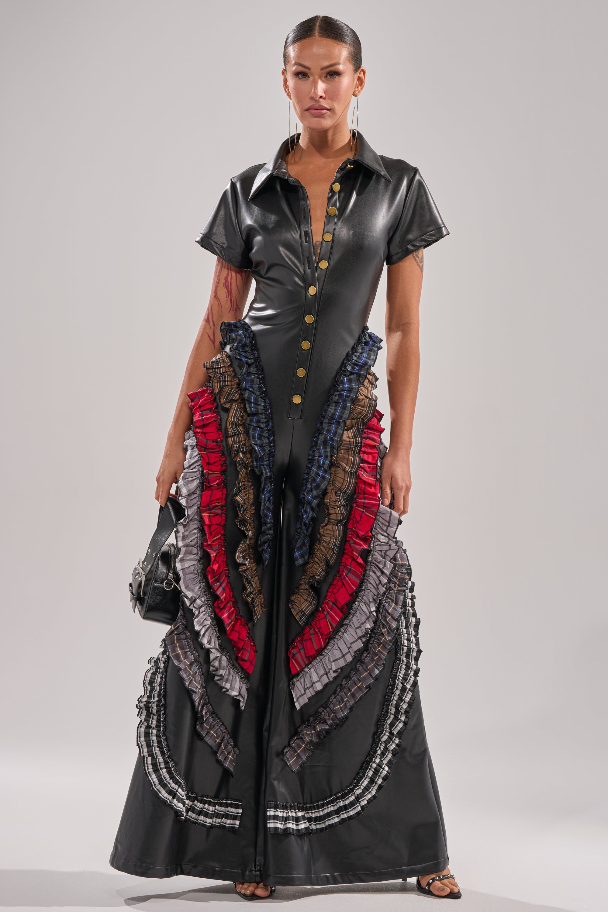 MAIN CHARACTER ENERGY PU JUMPSUIT