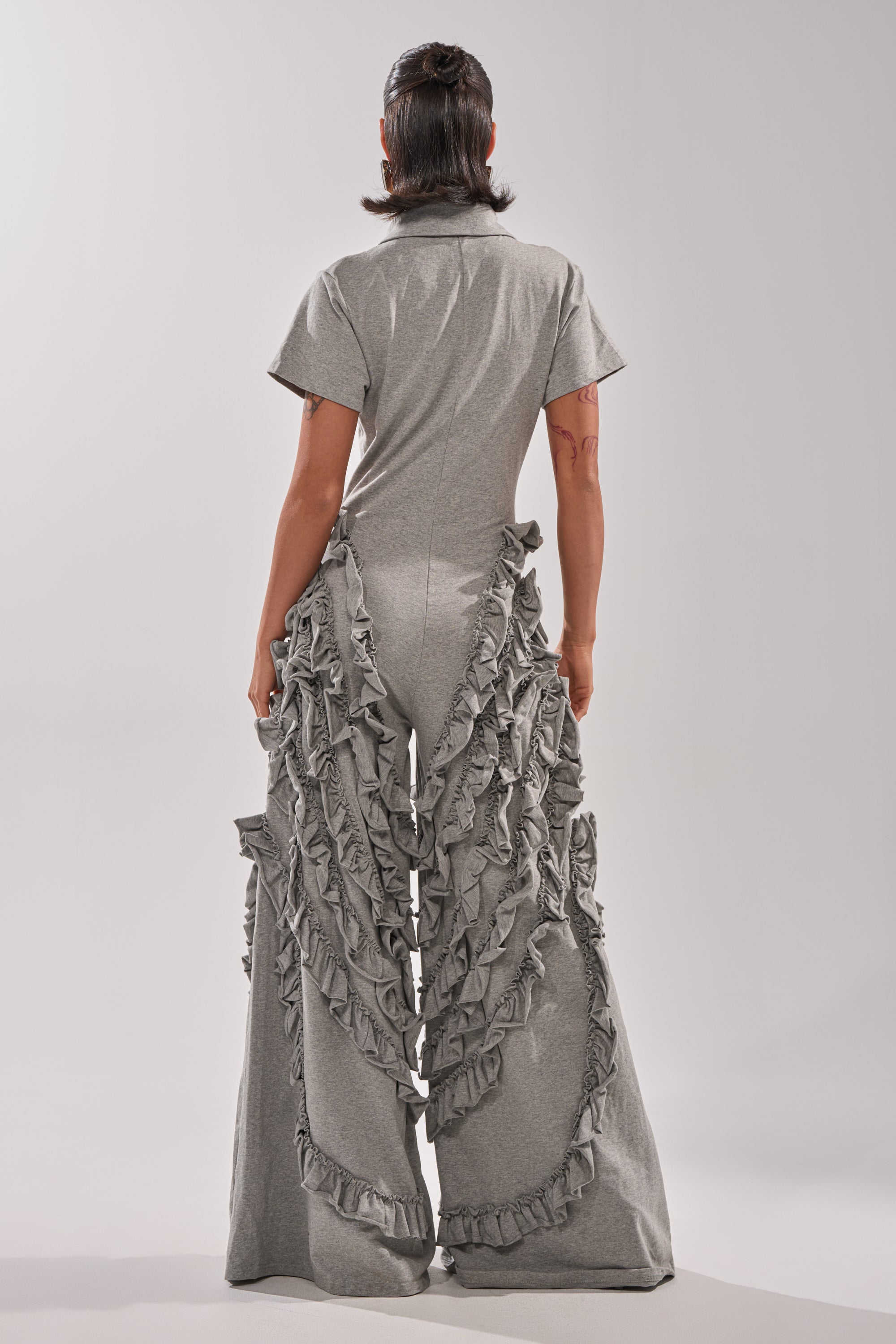 LEAH RUFFLE JUMPSUIT