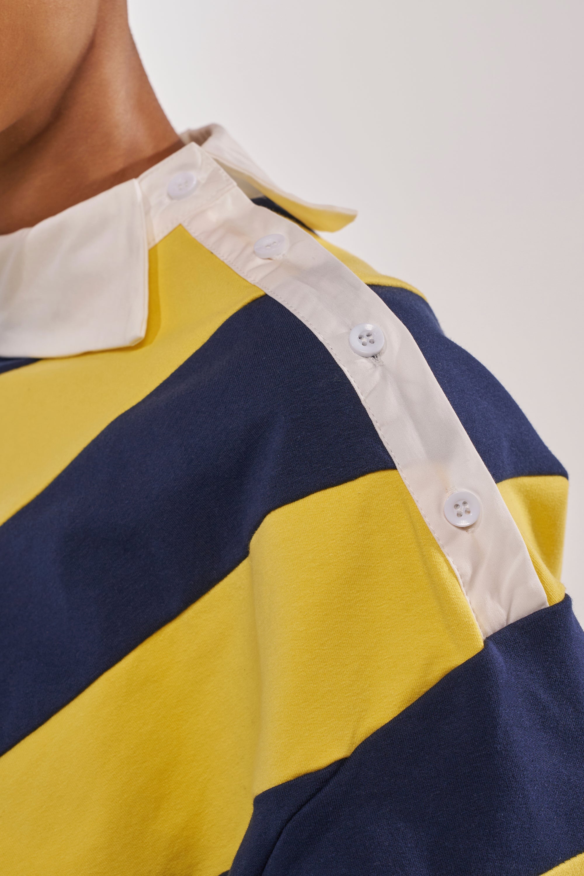 JULIANA STRIPE SWEATSHIRT IN YELLOW