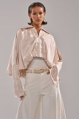 GET WITH IT SATIN BLOUSE