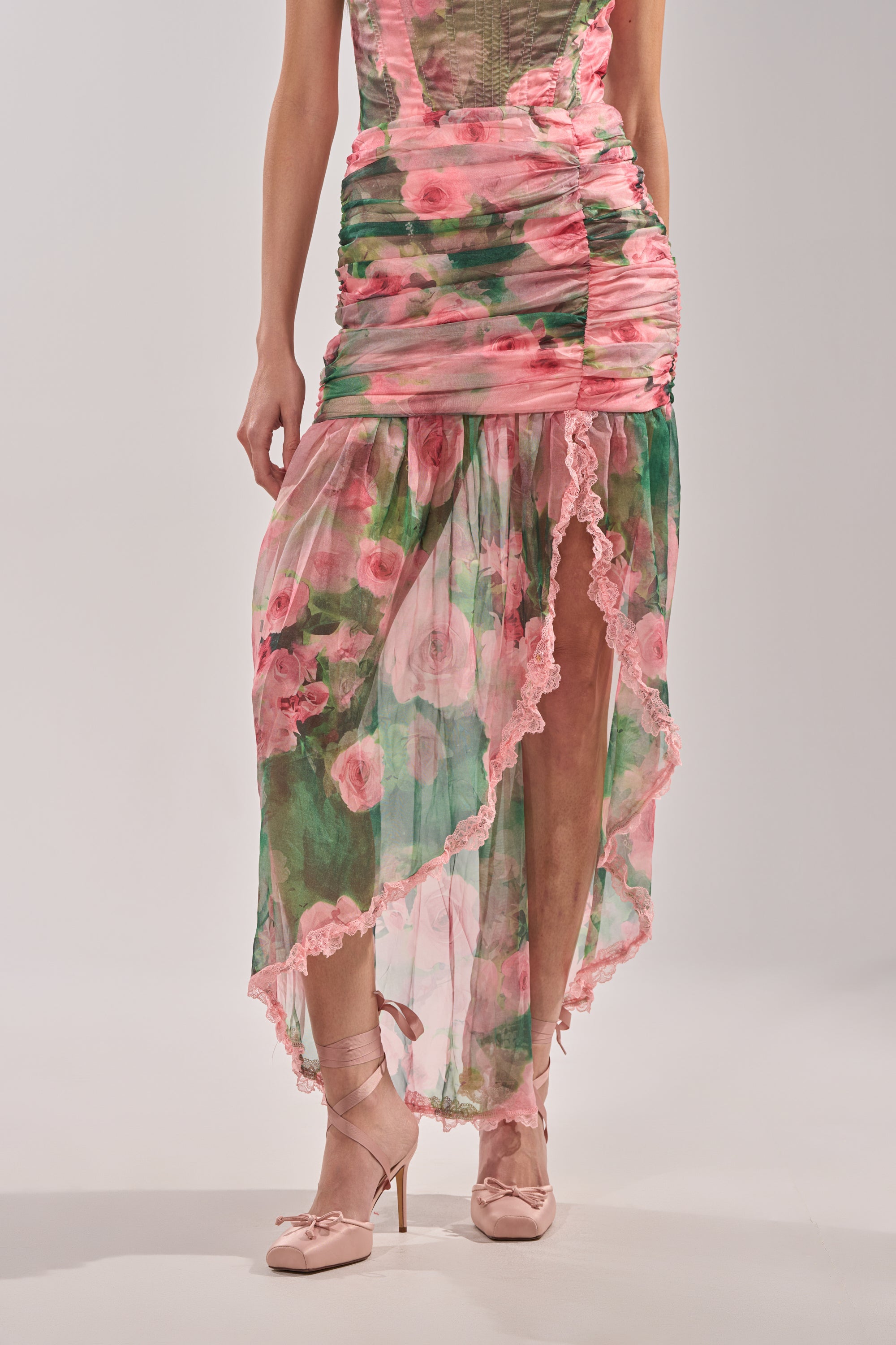 DREAMING FLORAL MAXI SKIRT