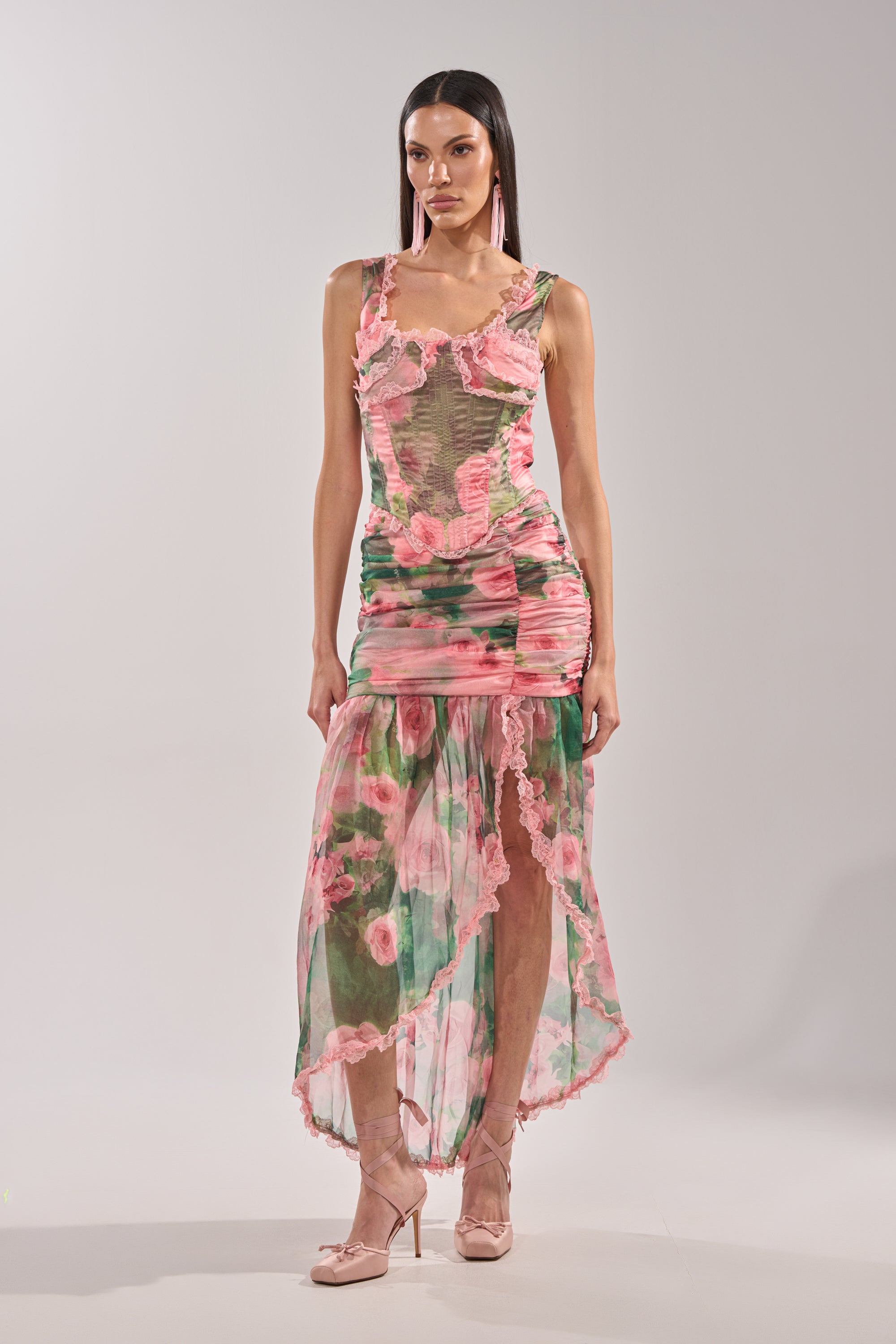 DREAMING FLORAL MAXI SKIRT