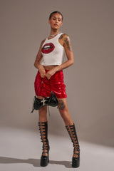 KISS ME BABY SEQUIN MINI SKIRT