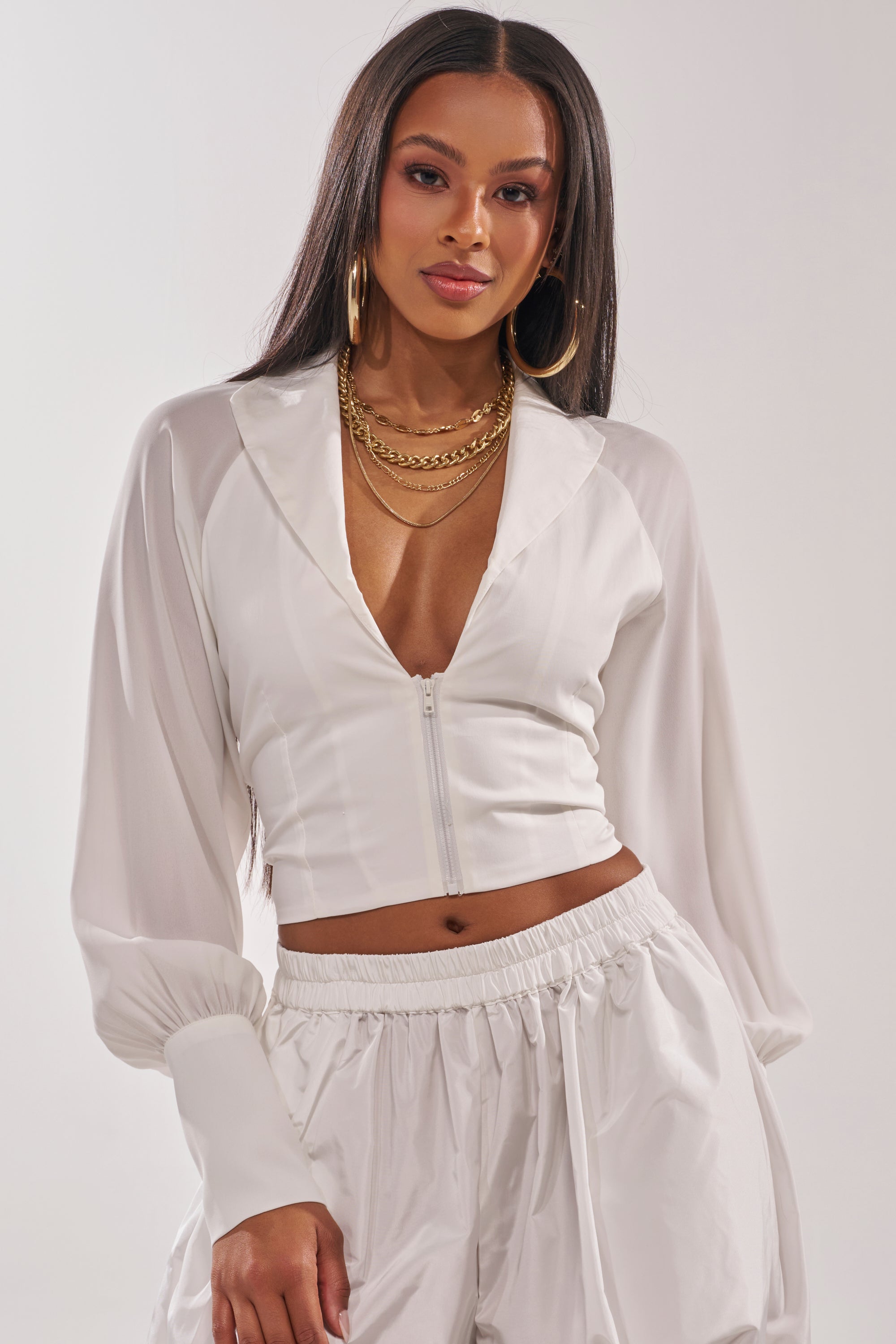 EFFORTLESS CORSET BLOUSE TOP