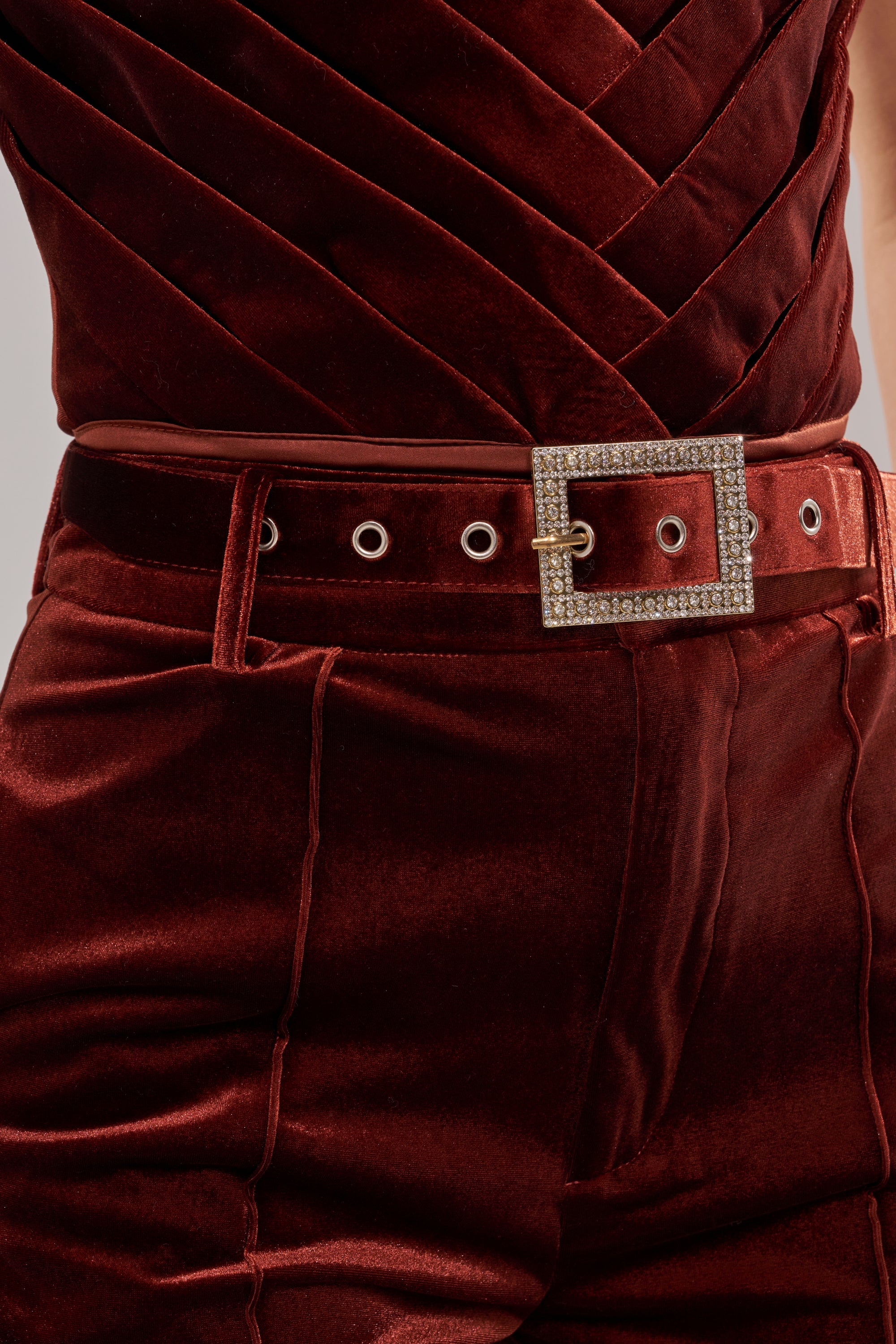 FLASHING LIGHTS VELVET TROUSER