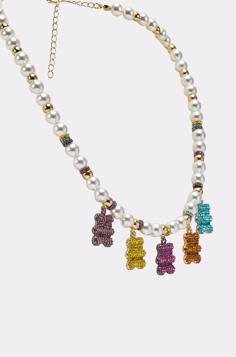 LUXE BEAR CHARM NECKLACE