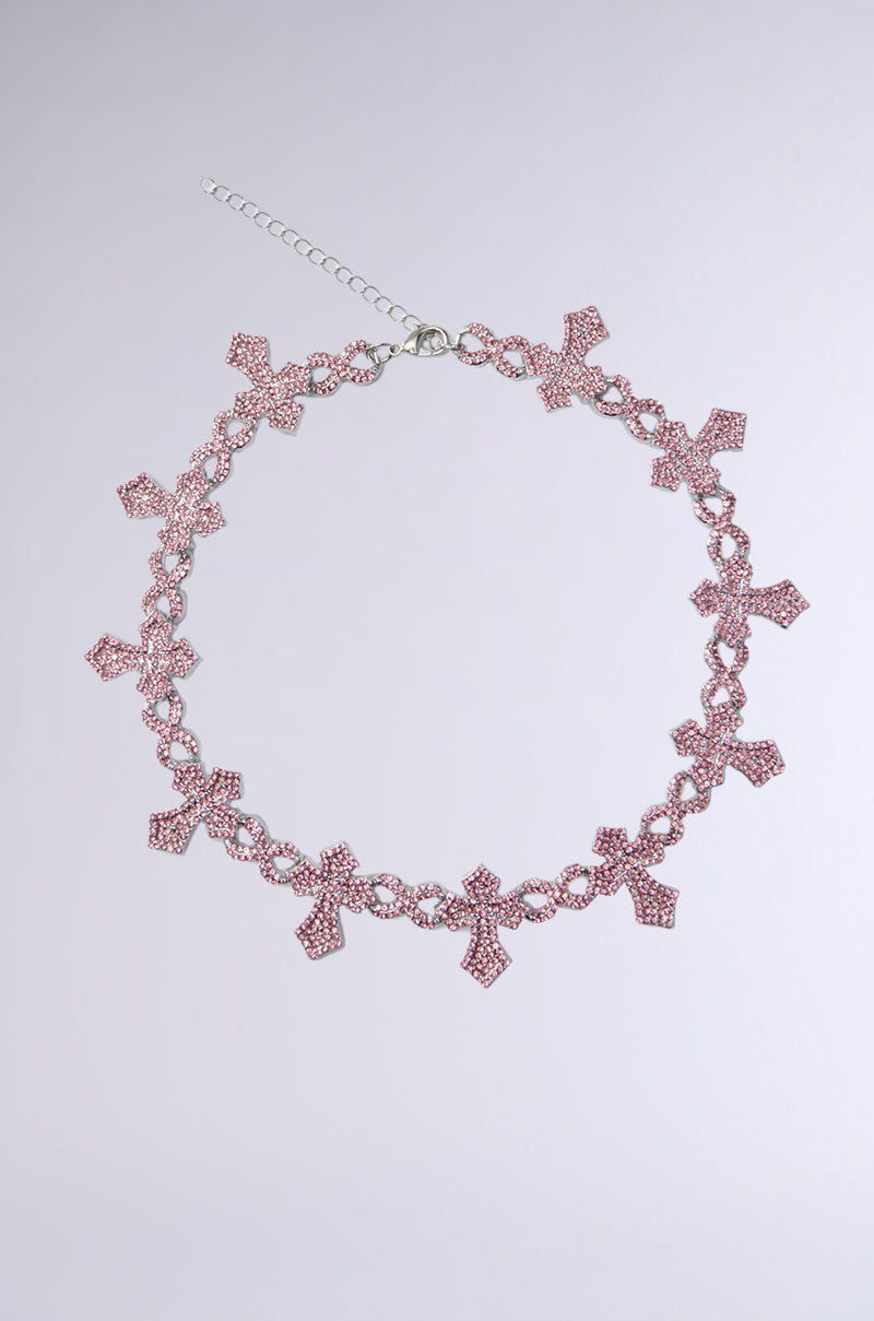 ICED OUT CROSS NECKLACE