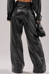 MONTE CARLO WIDE LEG PANT IN BLACK