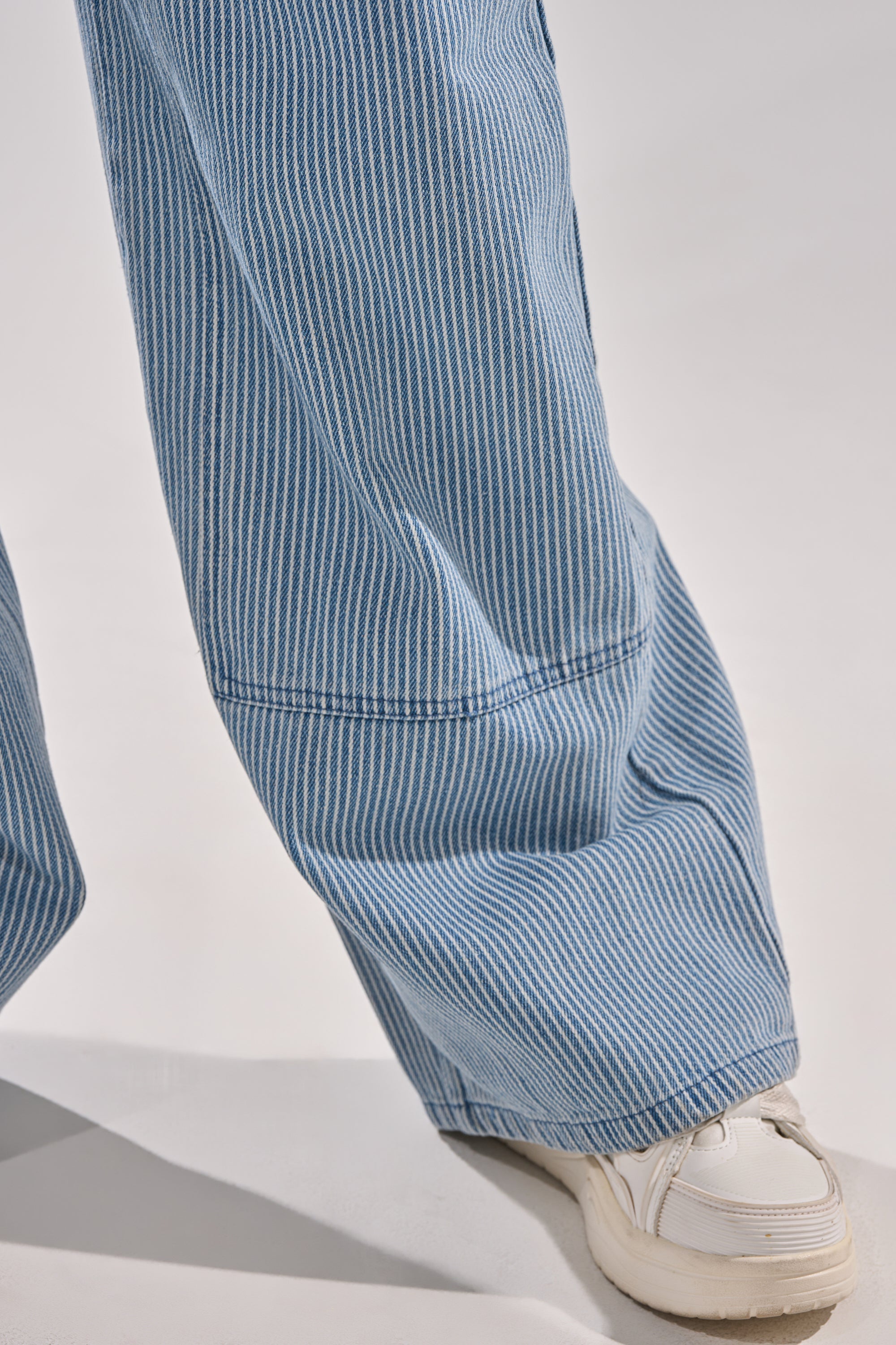 HAMPTONS STRIPED CARPENTER OVERALLS