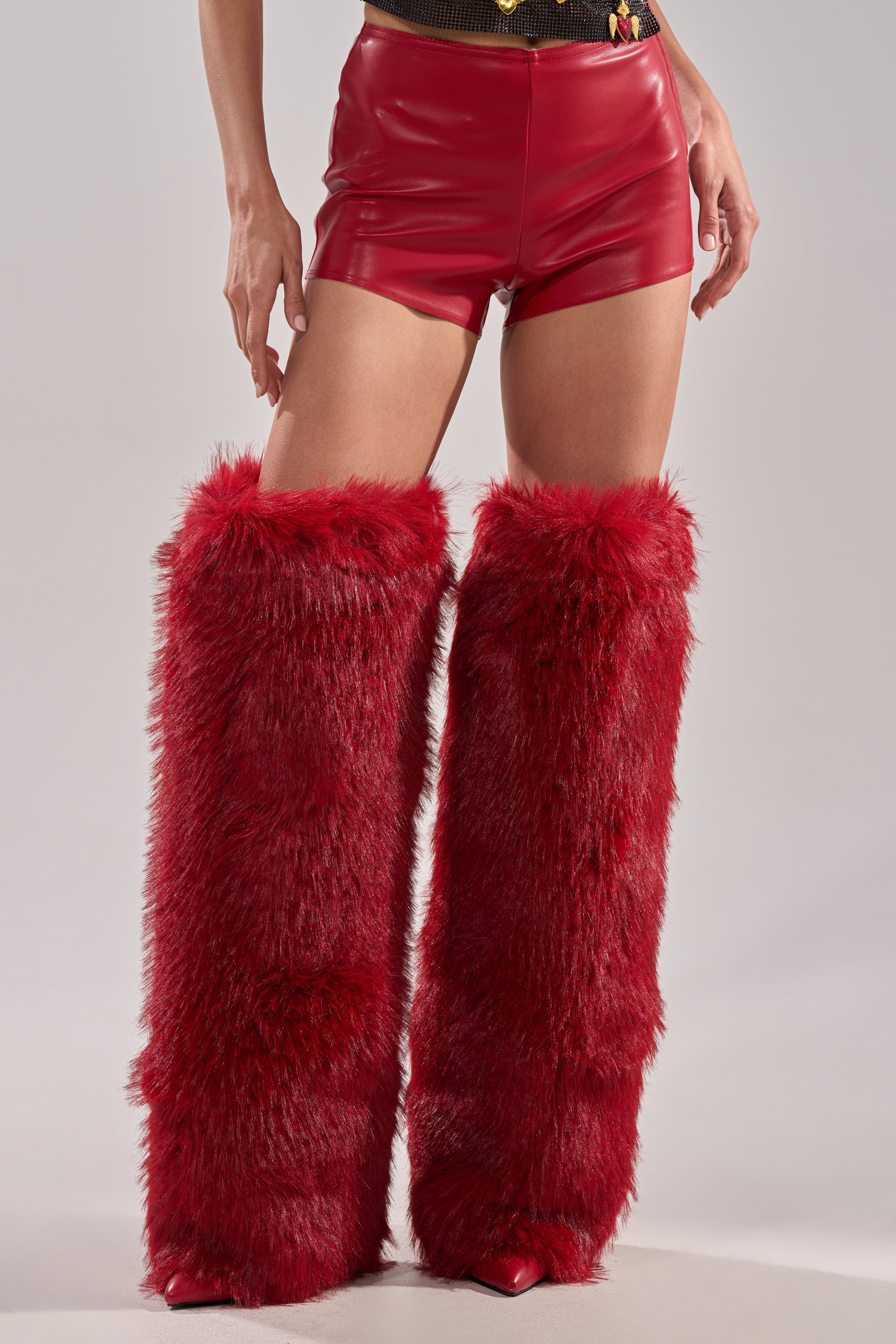 WONT LET IT GO FAUX LEATHER SHORT