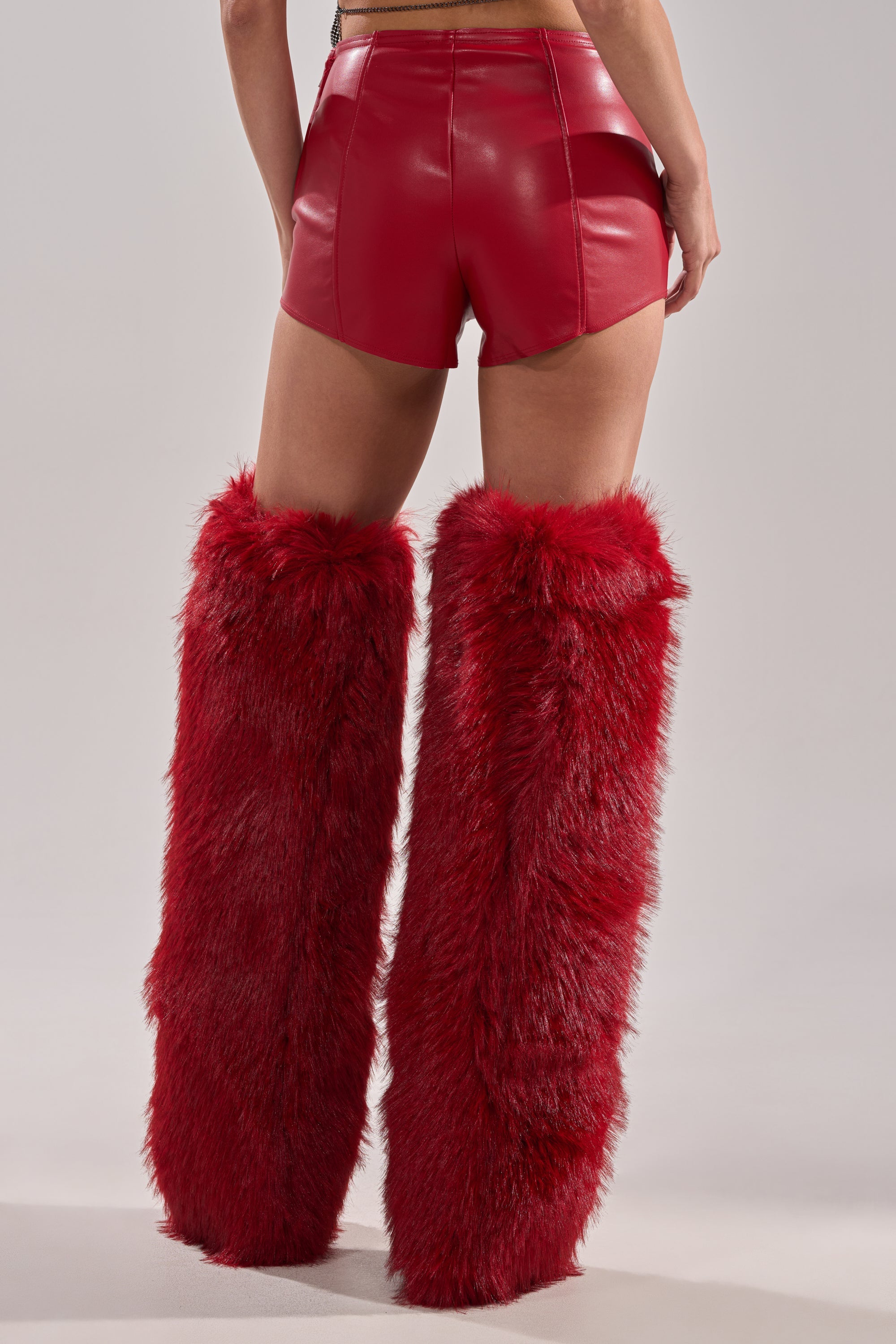 WONT LET IT GO FAUX LEATHER SHORT