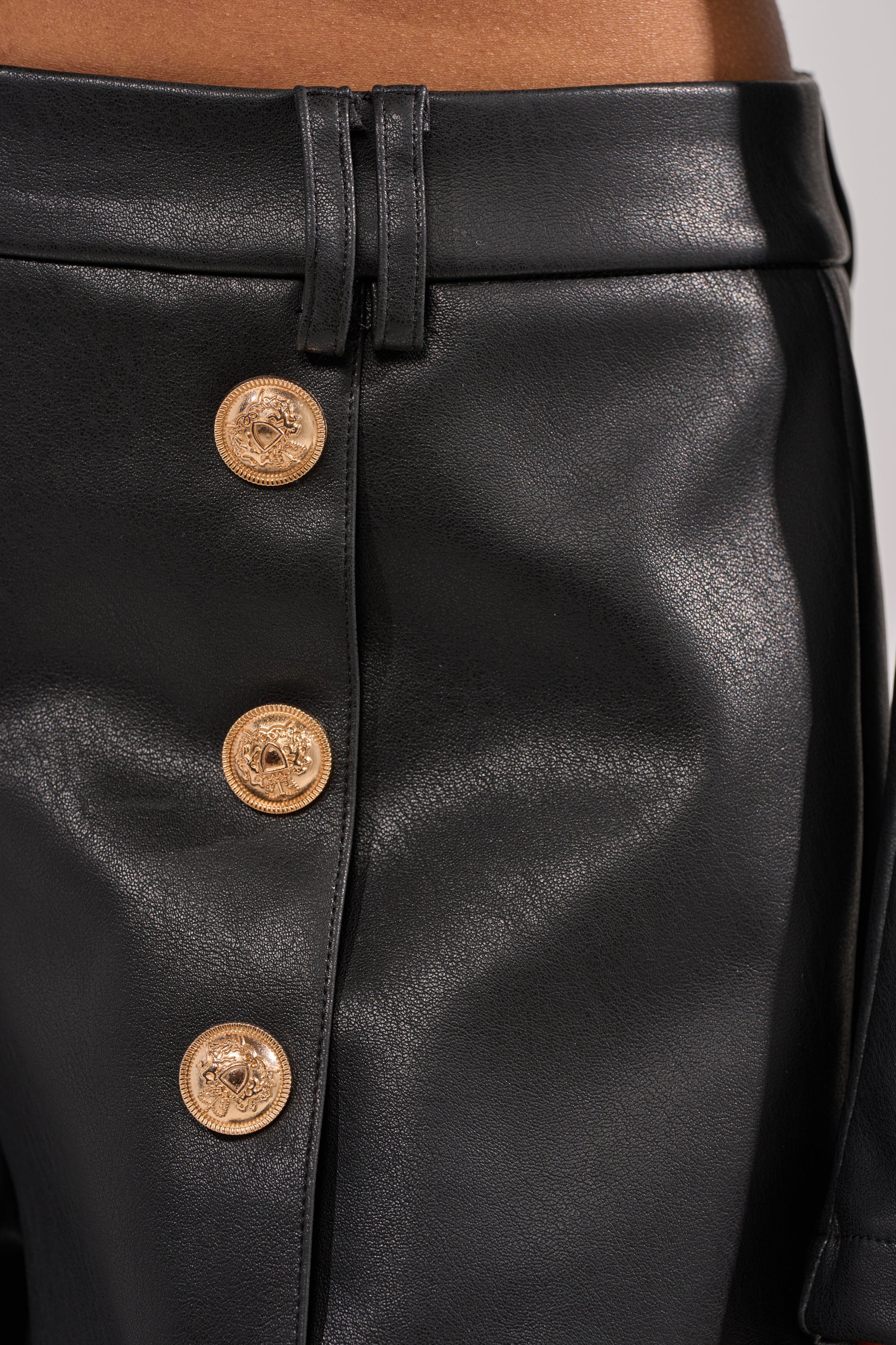 LOLITA FAUX LEATHER SHORTS