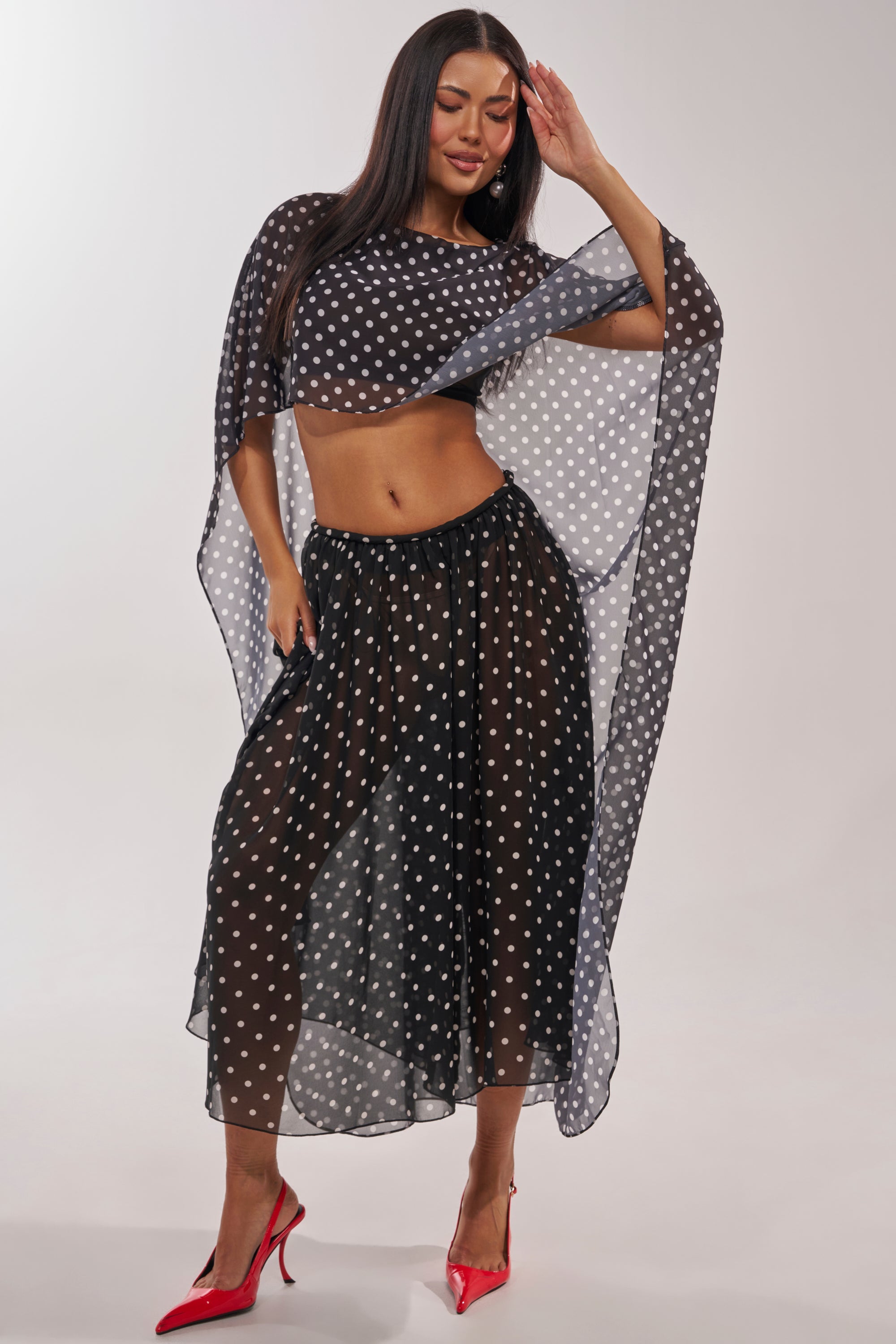 COOL GIRL POLKA DOT GAUCHO PANT