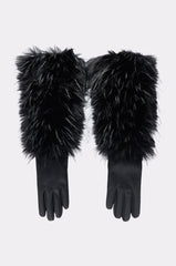 STAY EXPENSIVE FAUX FUR GLOVES