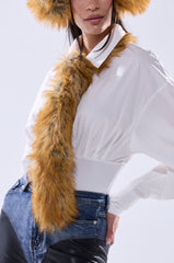 REALLY LIKE THAT FAUX FUR TIE