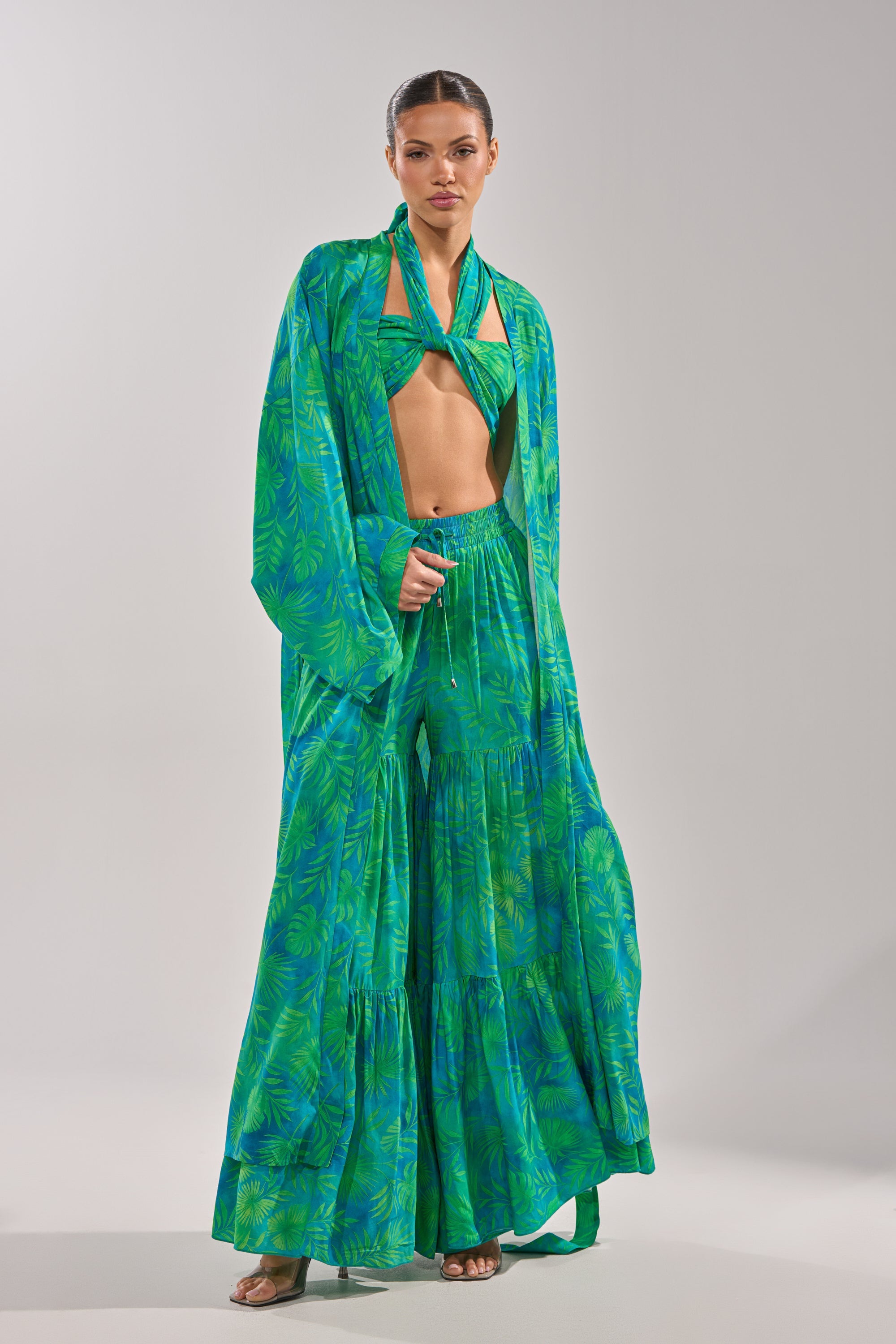 INTO THE GARDEN DUSTER IN GREEN