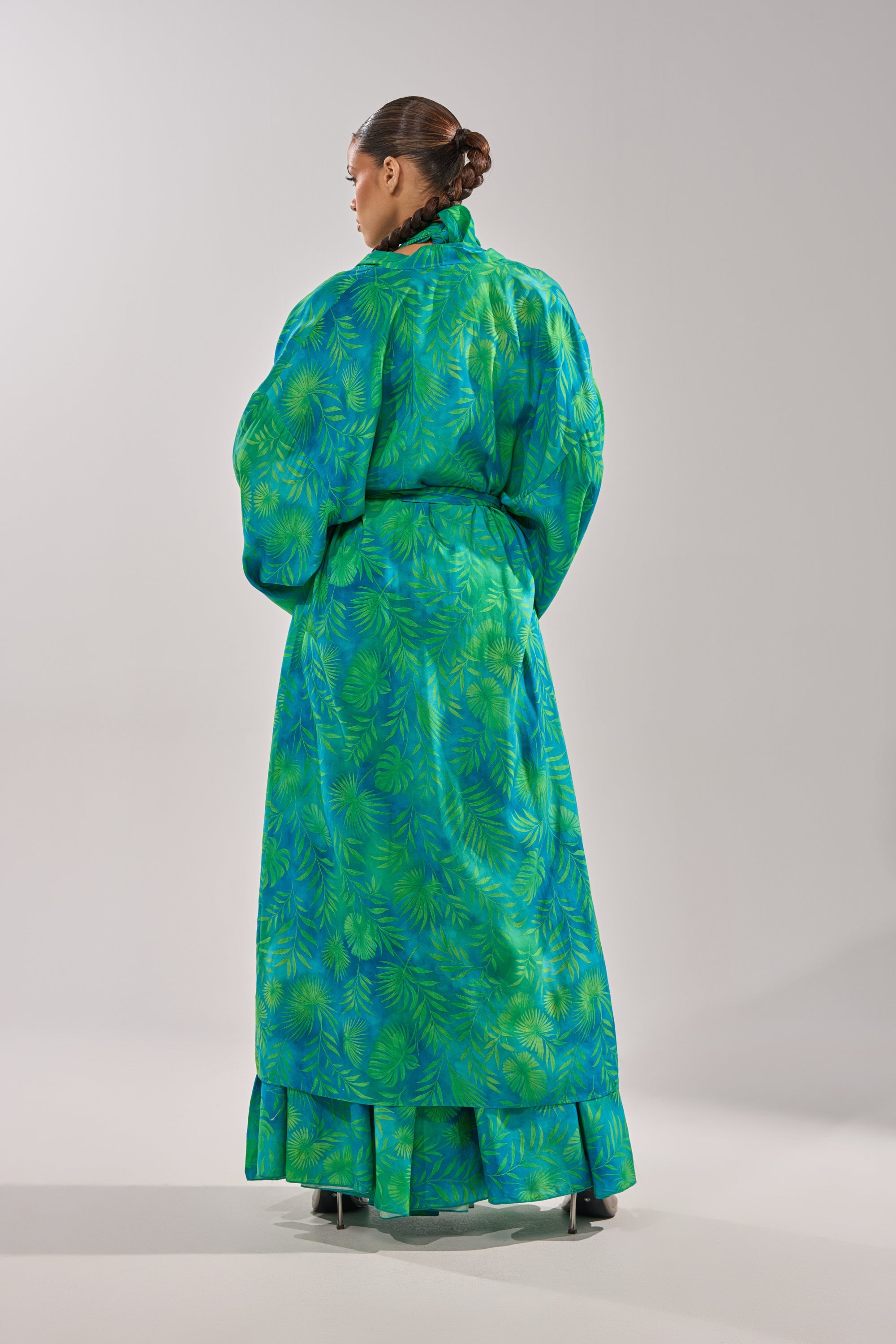 INTO THE GARDEN DUSTER IN GREEN
