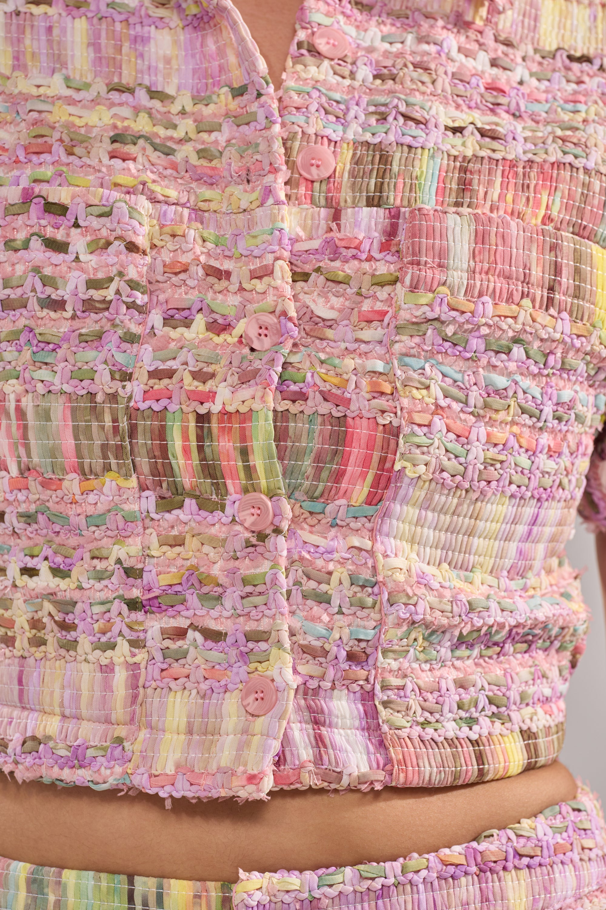 VERONICA TWEED PLAID BLOUSE
