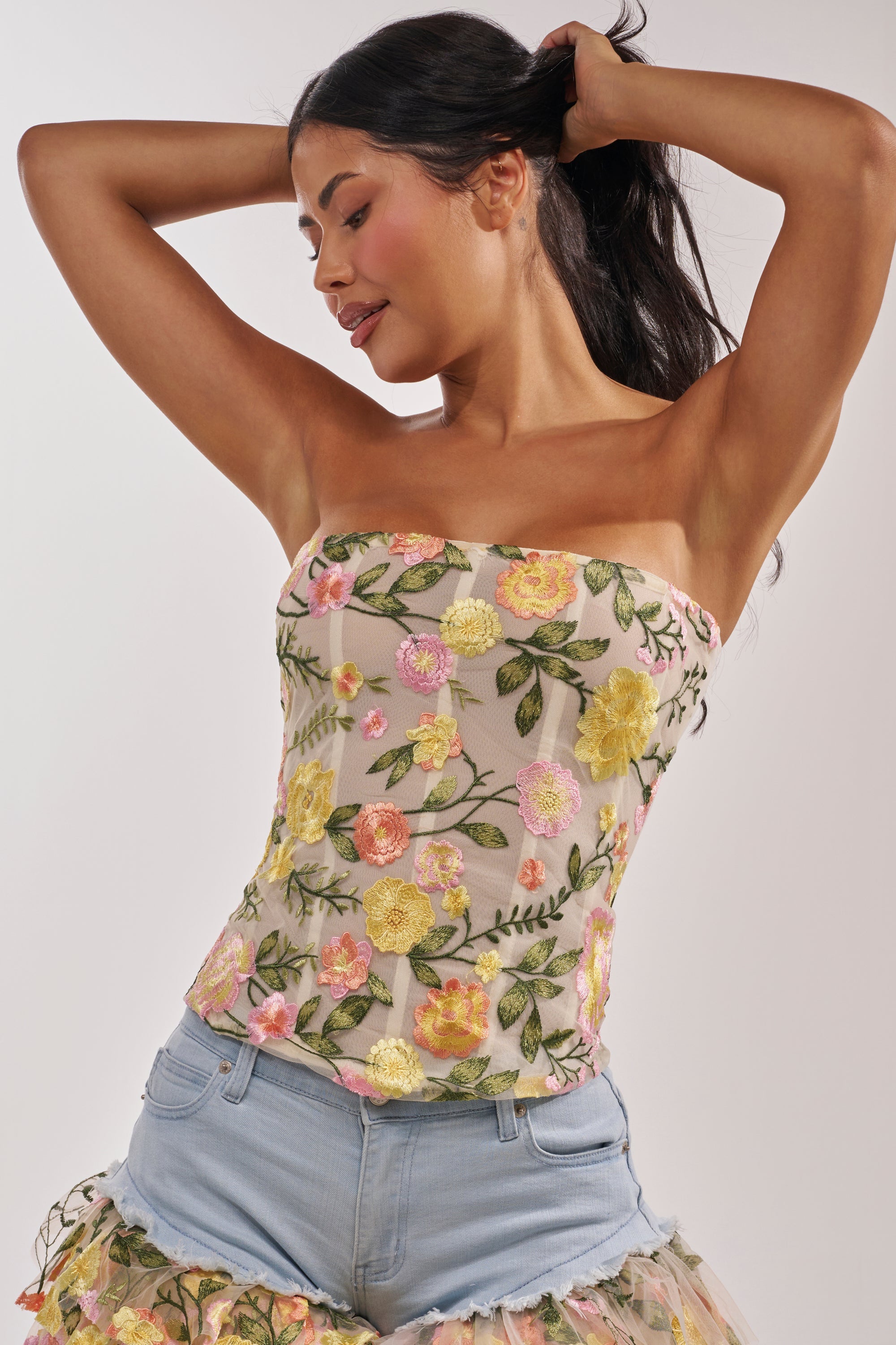 VIVIAN FLORAL CORSET