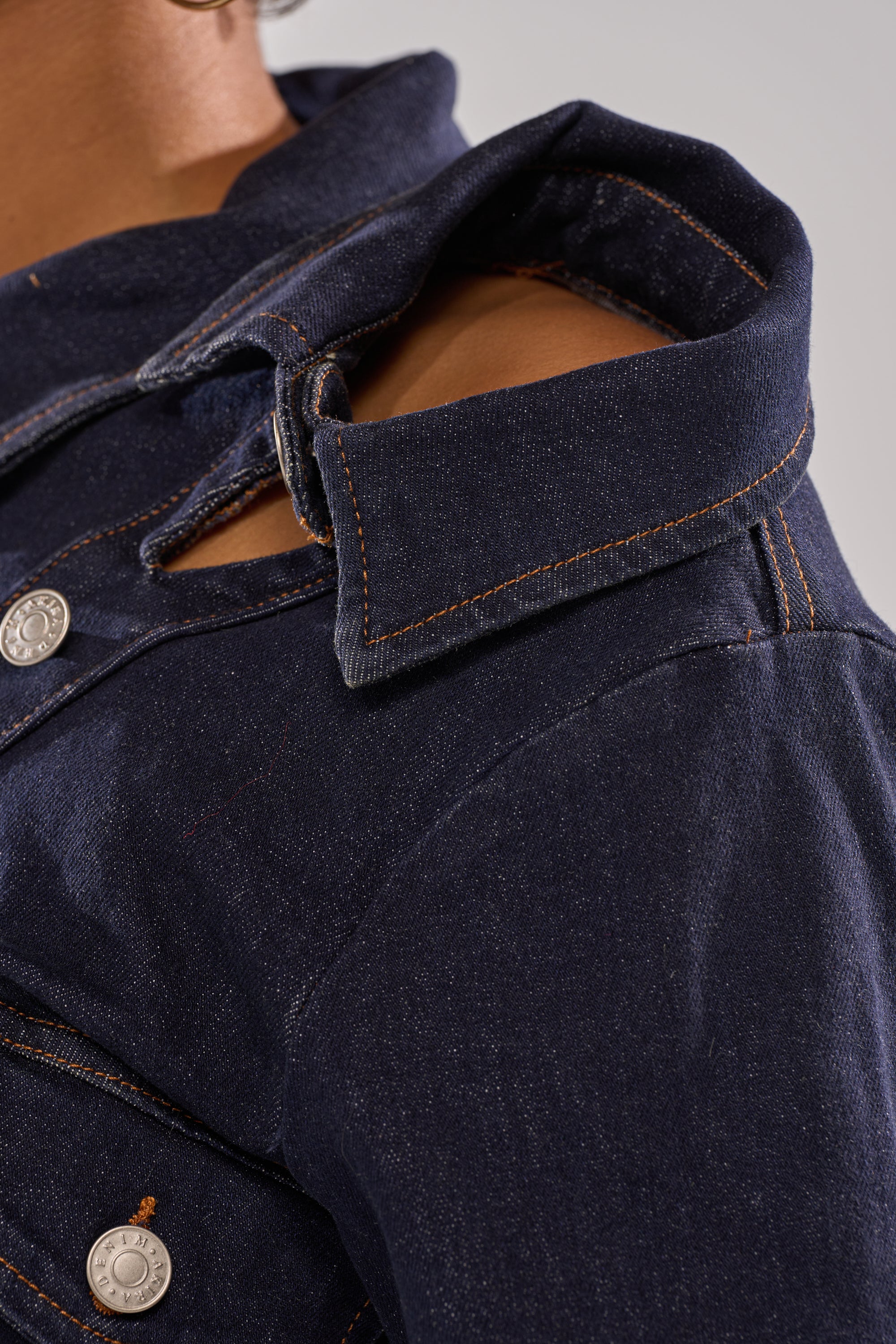 YOU GOT ME SPINNING DENIM BUTTON DOWN