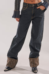 VANJA STUDDED WIDE LEG DENIM