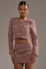 TRUTH OR DARE TWEED BLAZER
