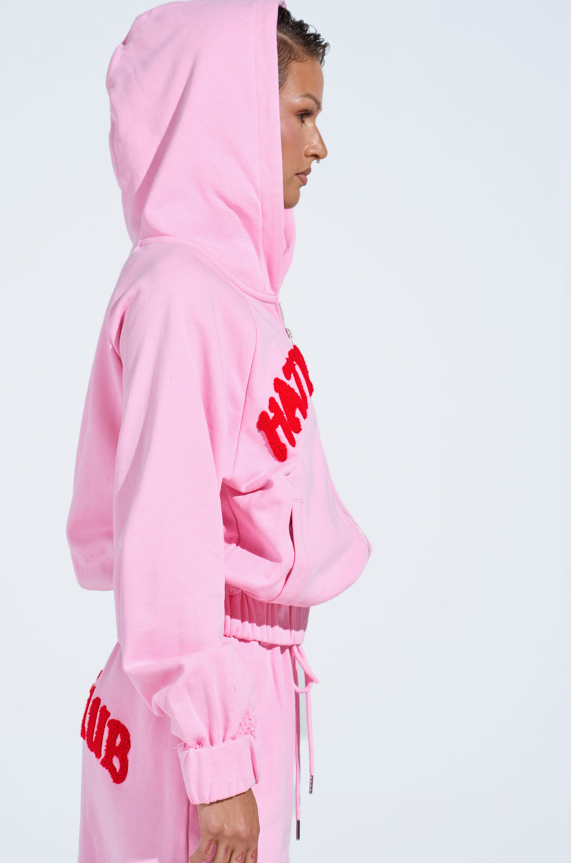 HATERS CLUB ZIP UP HOODIE