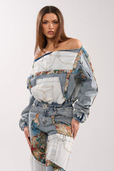 CHANGE IT UP DENIM SWEATSHIRT