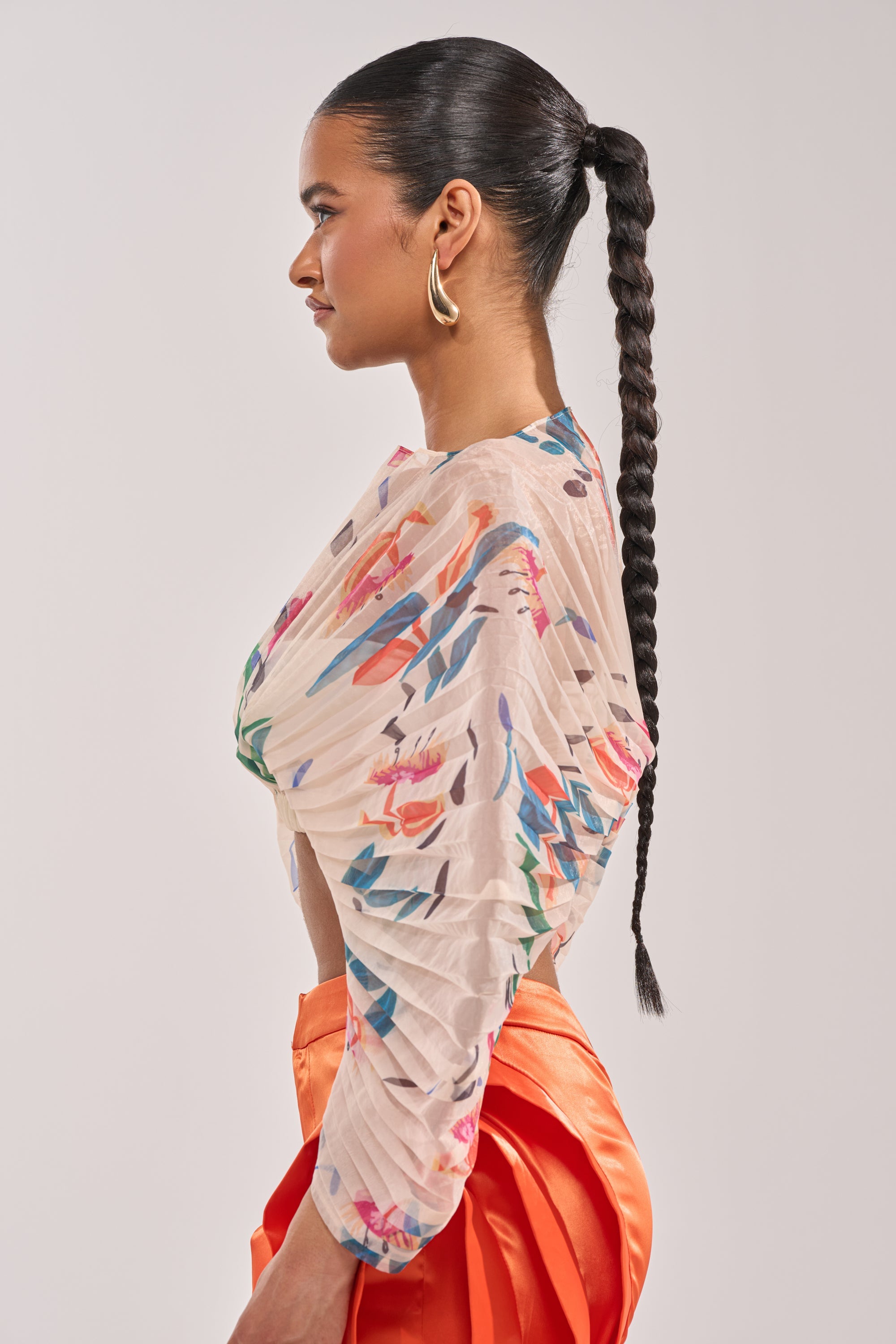 CANDY RAIN PLEATED BLOUSE