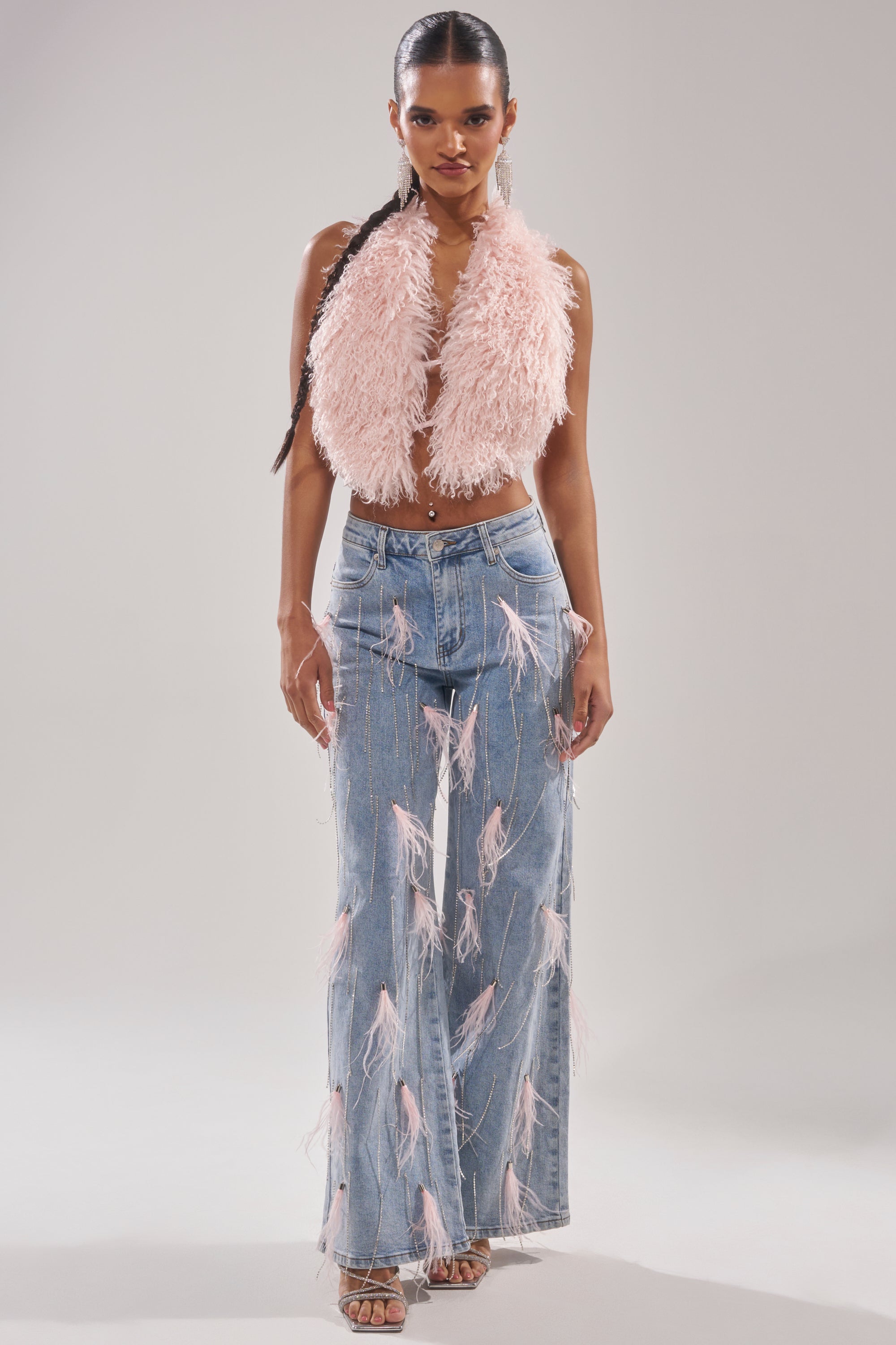 ACT UP FUR BLOUSE