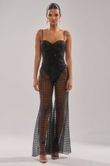 HARDEST TO LOVE MESH JUMPSUIT