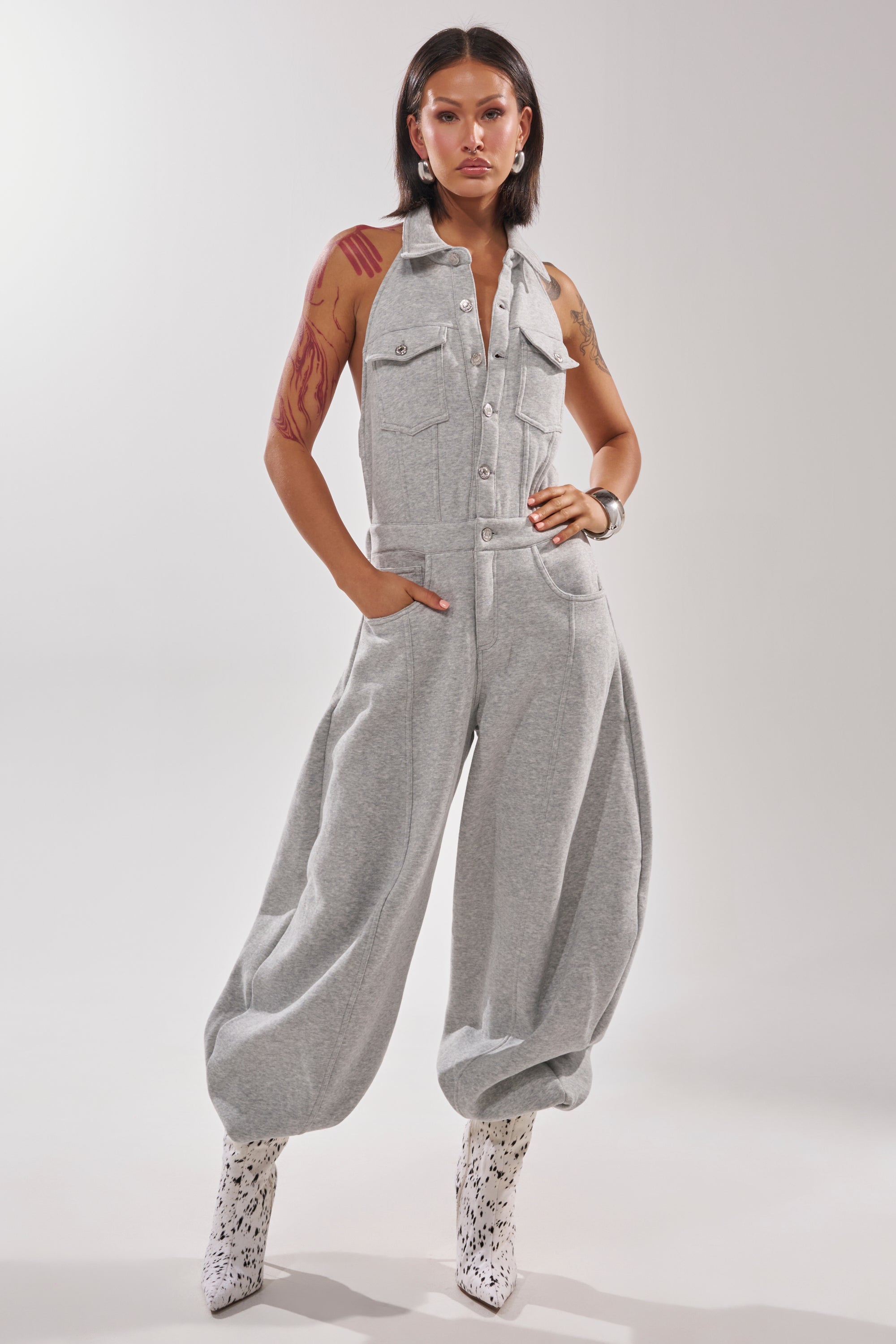 JETSETTER JUMPSUIT IN FRENCH TERRY