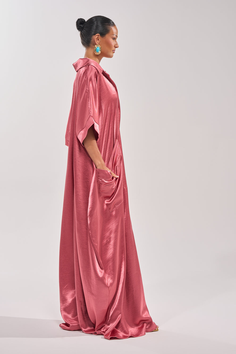 SHE'S RICH OVERSIZED JUMPSUIT IN ROSE