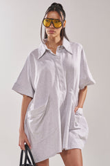SHE'S RICH OVERSIZED FRENCH TERRY ROMPER