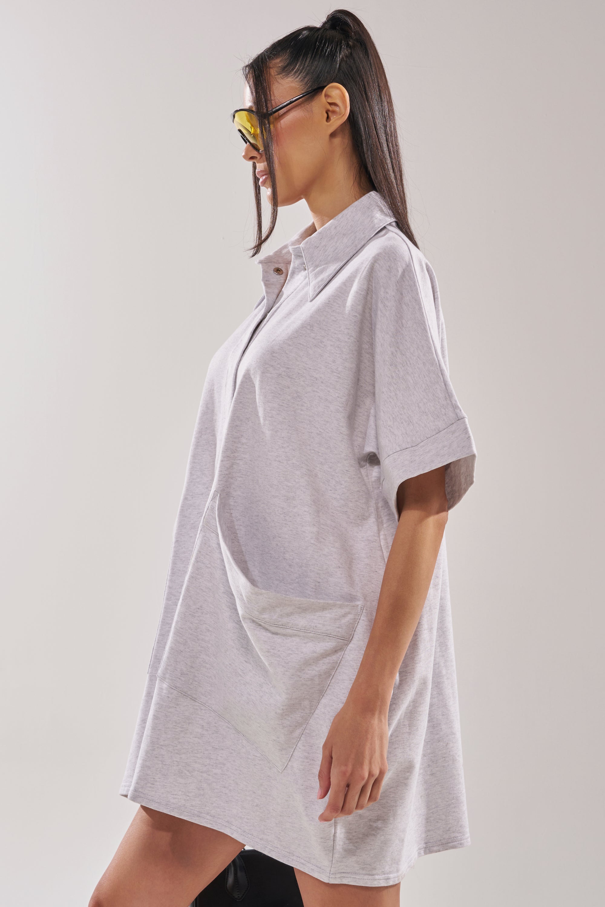 SHE'S RICH OVERSIZED FRENCH TERRY ROMPER