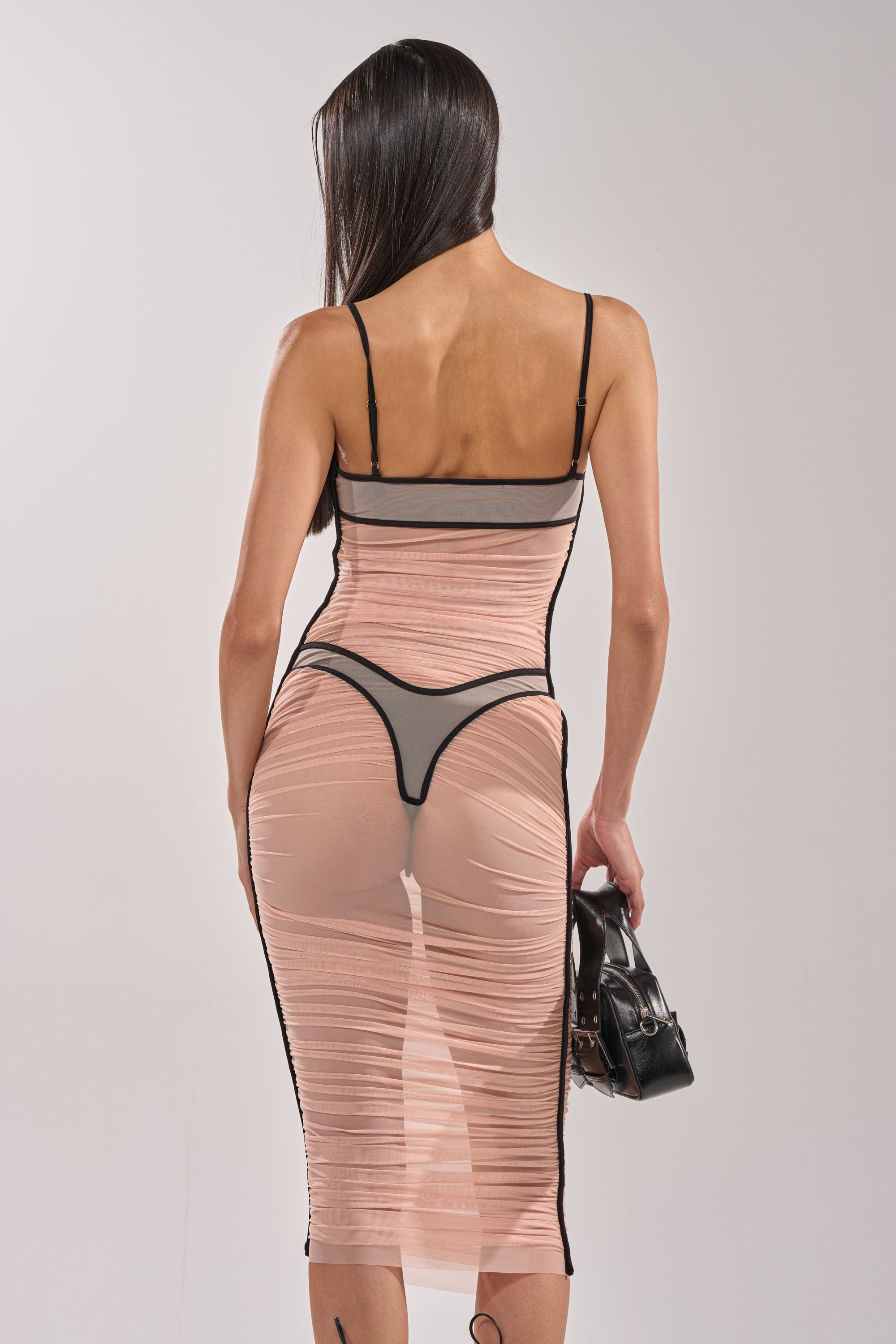 BIKINI BABE MESH MIDI DRESS