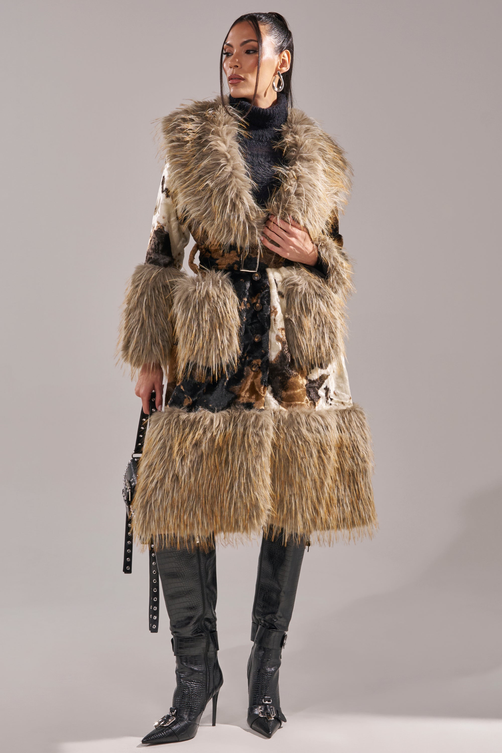 FREYA FUR TRIM TRENCH