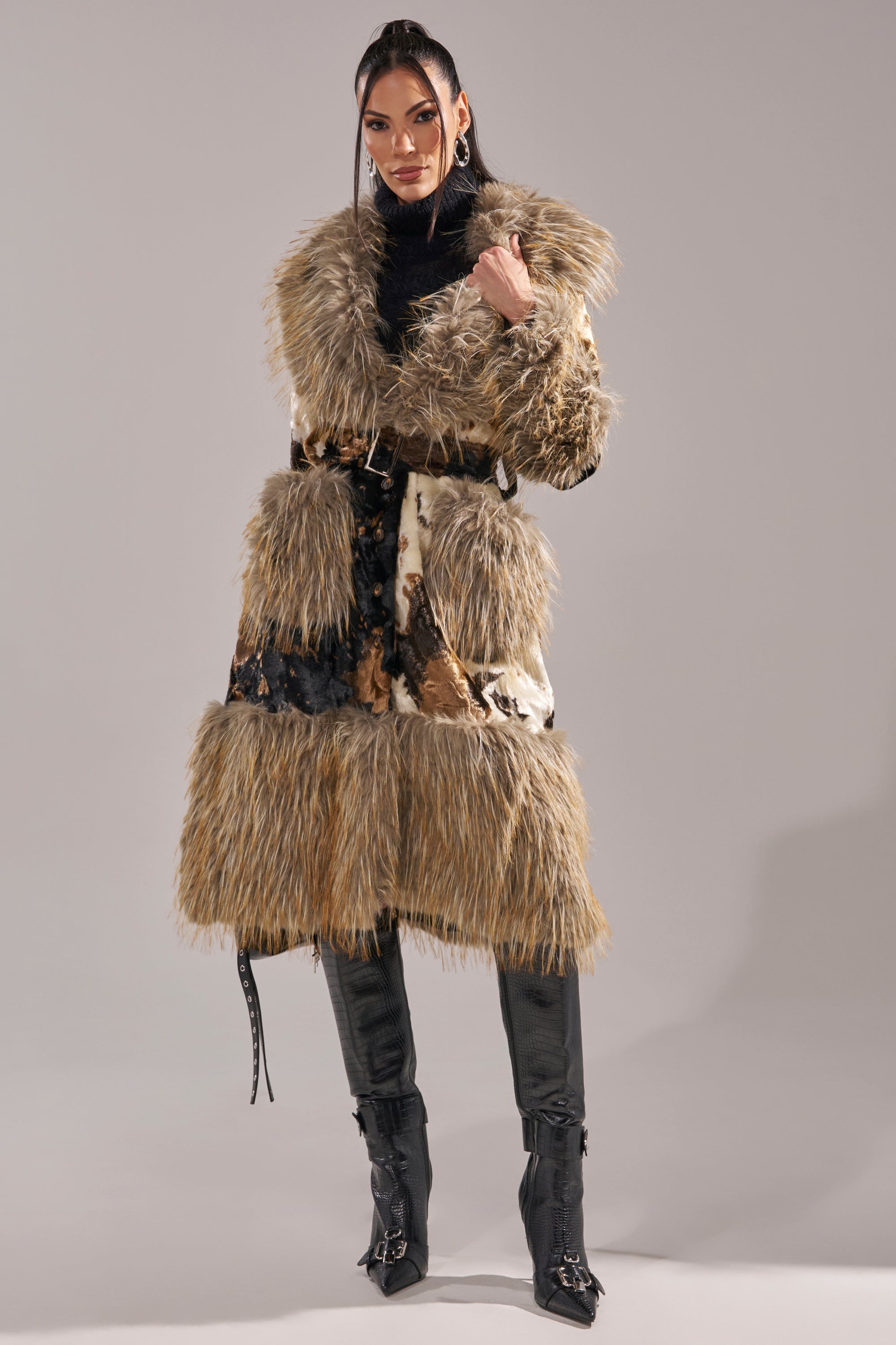FREYA FUR TRIM TRENCH