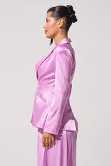 IN FULL BLOOM LIGHT PURPLE BLAZER