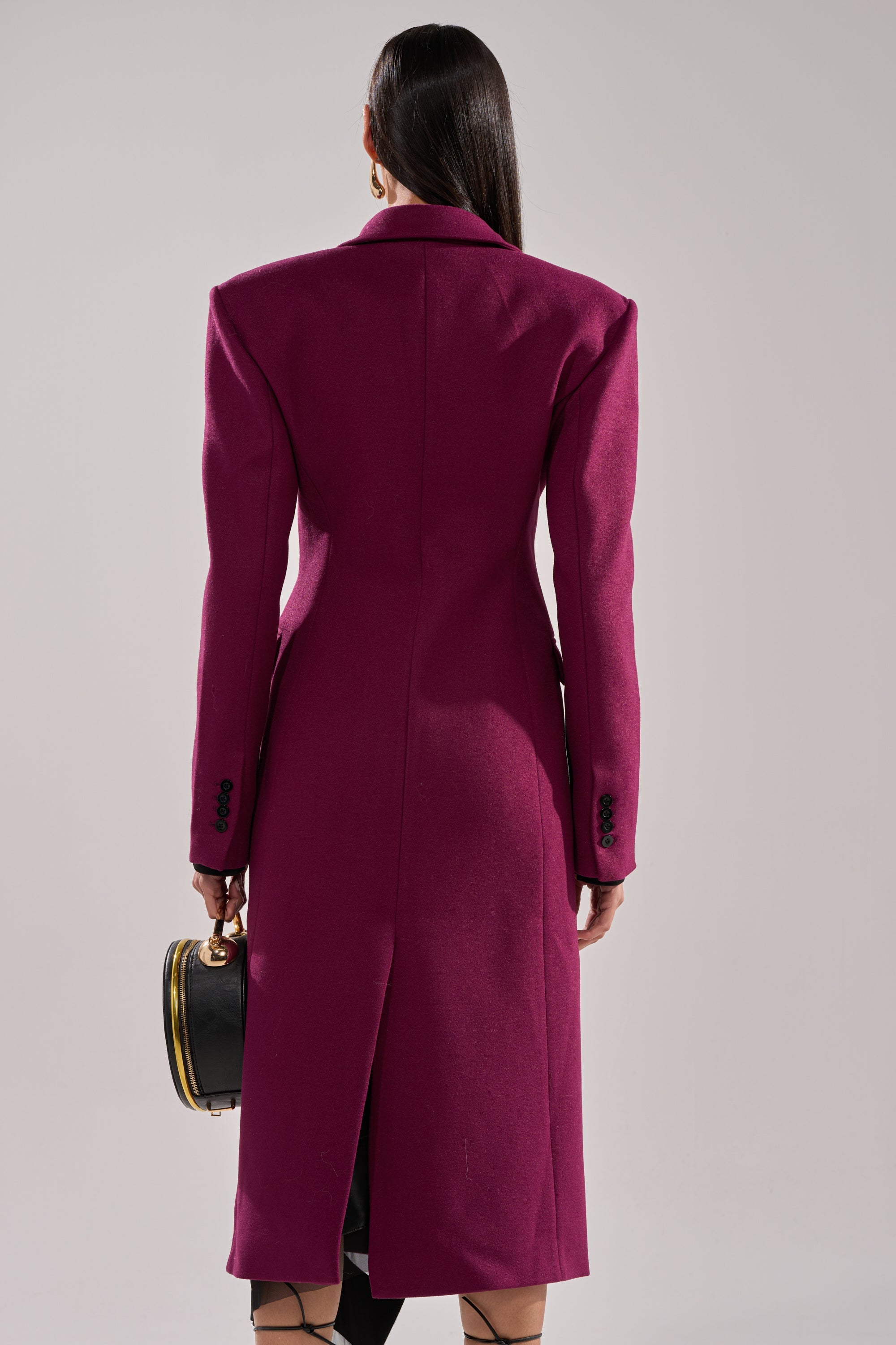 SCARLETT LUXE TRENCH IN PURPLE