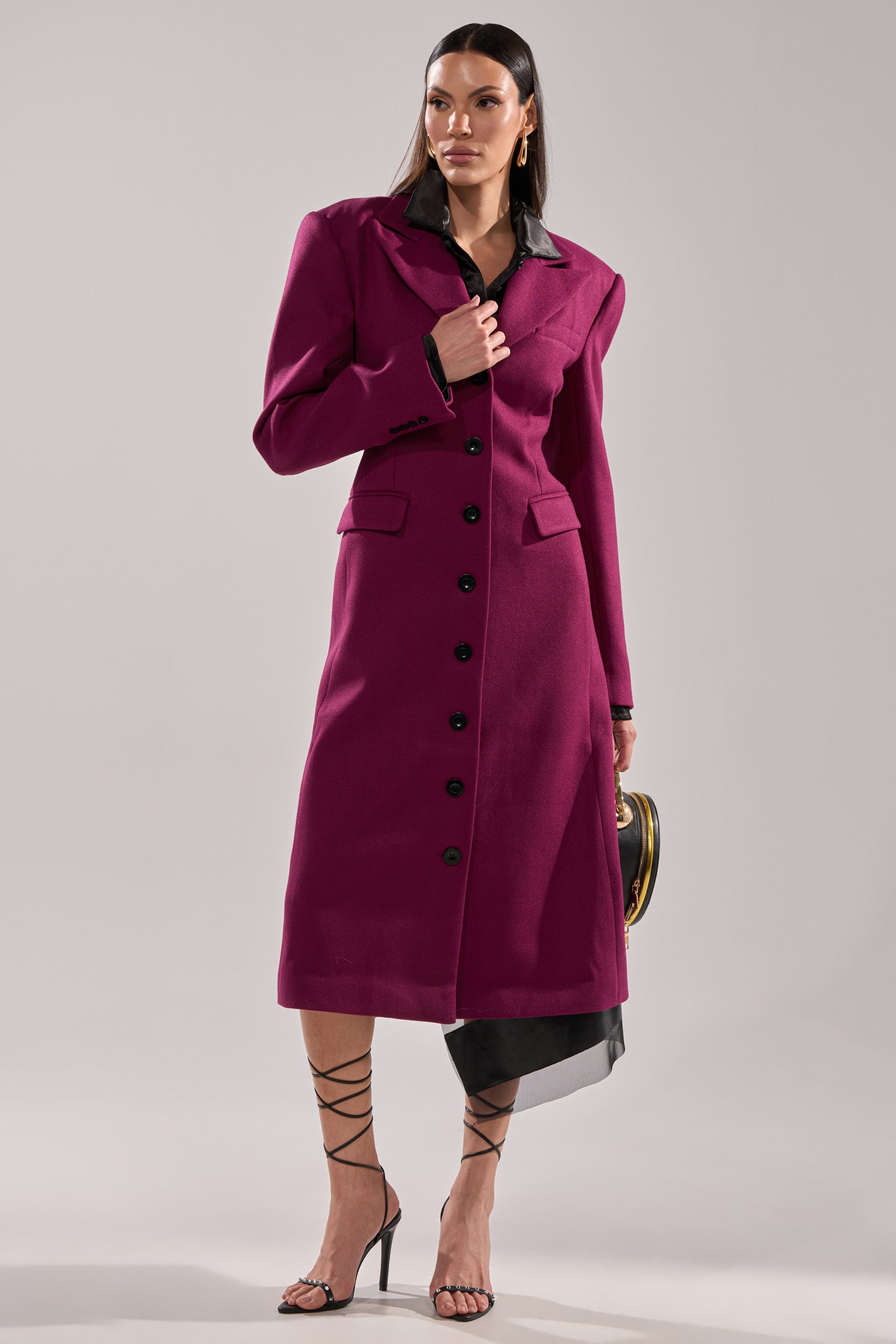 SCARLETT LUXE TRENCH IN PURPLE