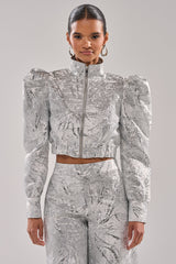 JUST LIKE THAT BROCADE BOMBER
